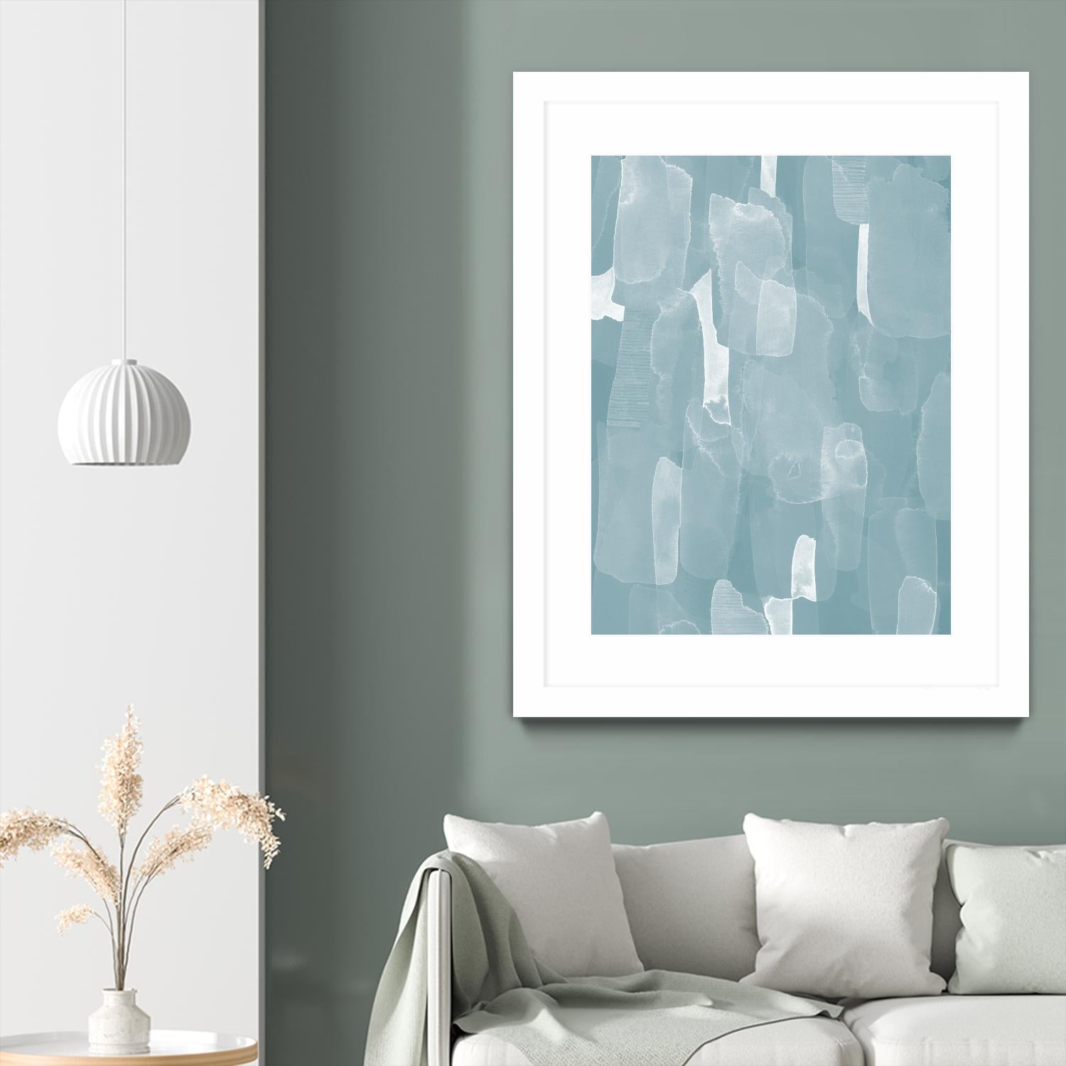 Smoke Stack II by Grace Popp on GIANT ART - blue abstract