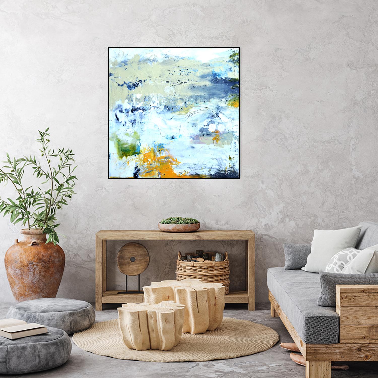 Abstract Beach by Karen Fields on GIANT ART - green abstract abstract