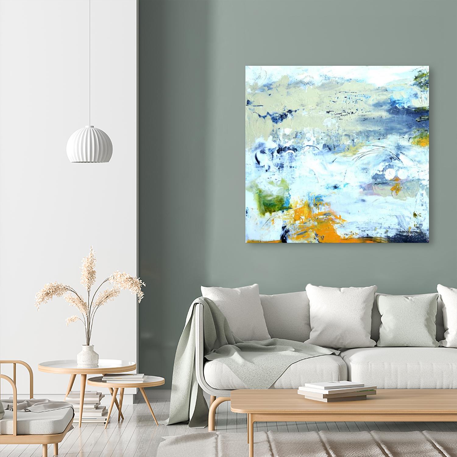 Abstract Beach by Karen Fields on GIANT ART - green abstract abstract