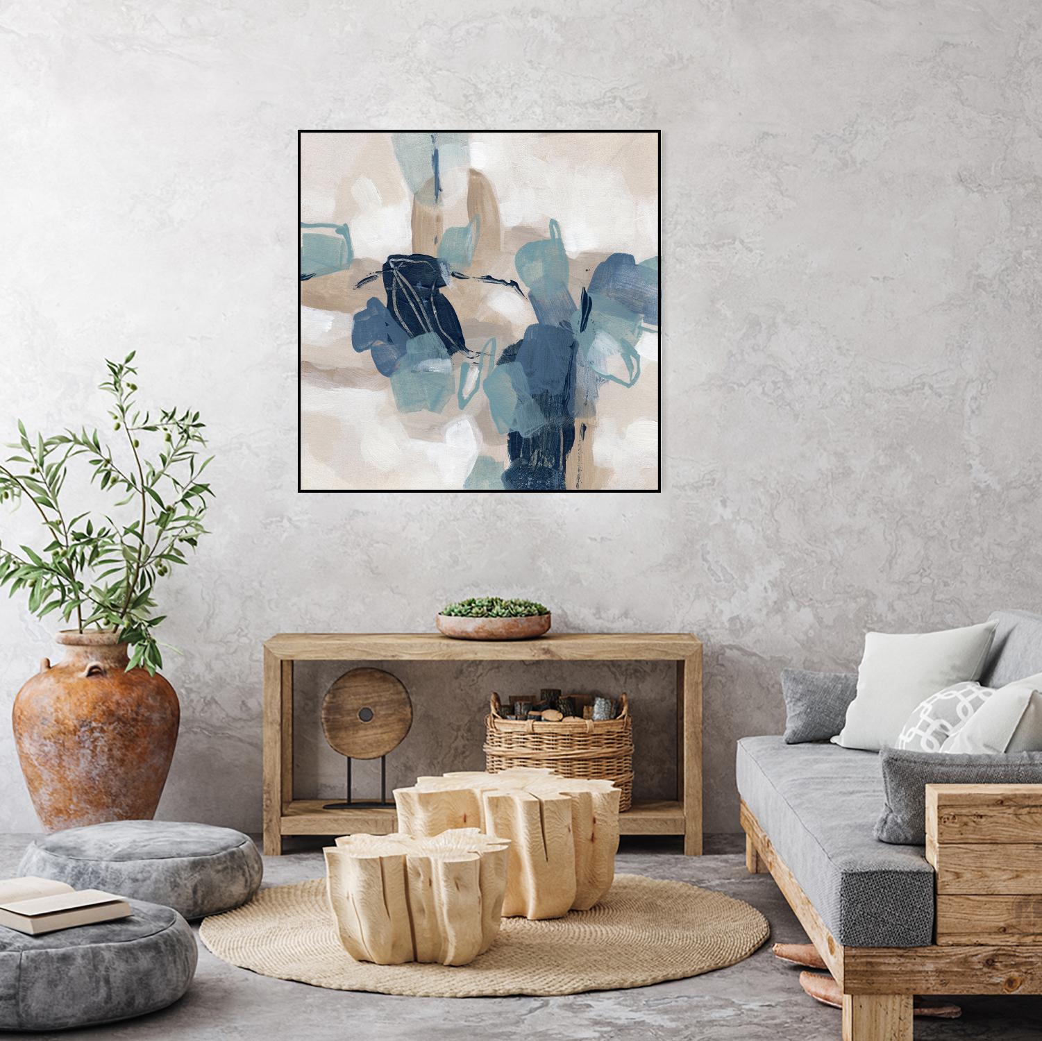 Blues Chorus II by June Vess on GIANT ART - beige abstract abstract