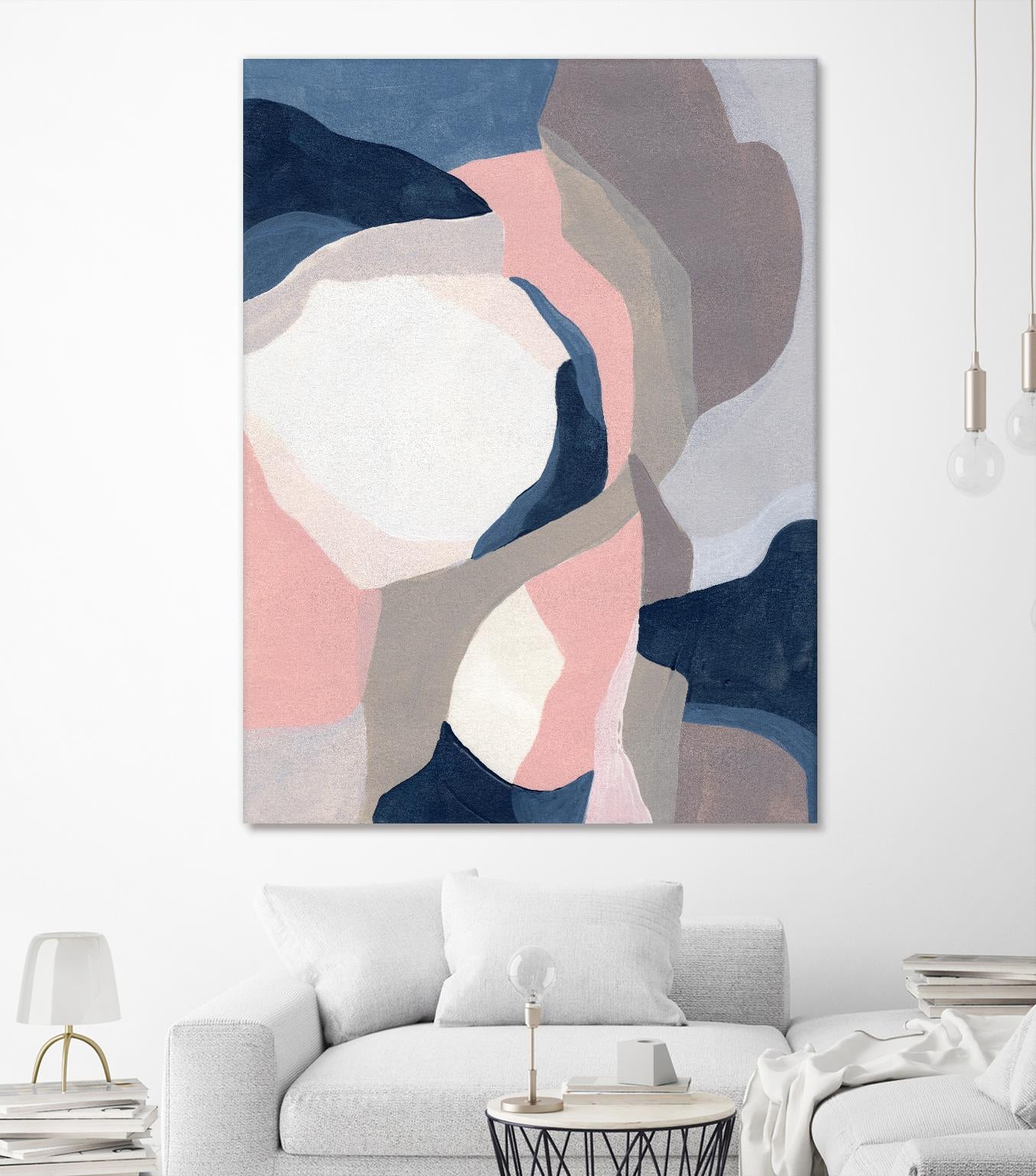 Intertwined Tones II by June Vess on GIANT ART - pink abstract abstract 