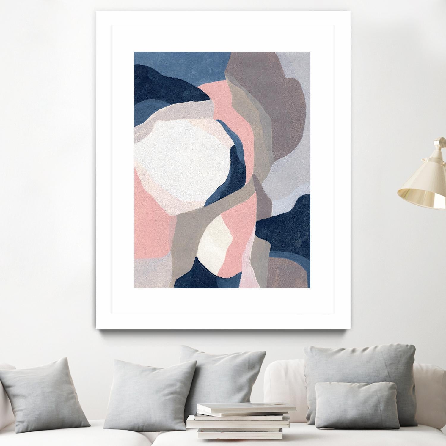 Intertwined Tones II by June Vess on GIANT ART - pink abstract abstract 