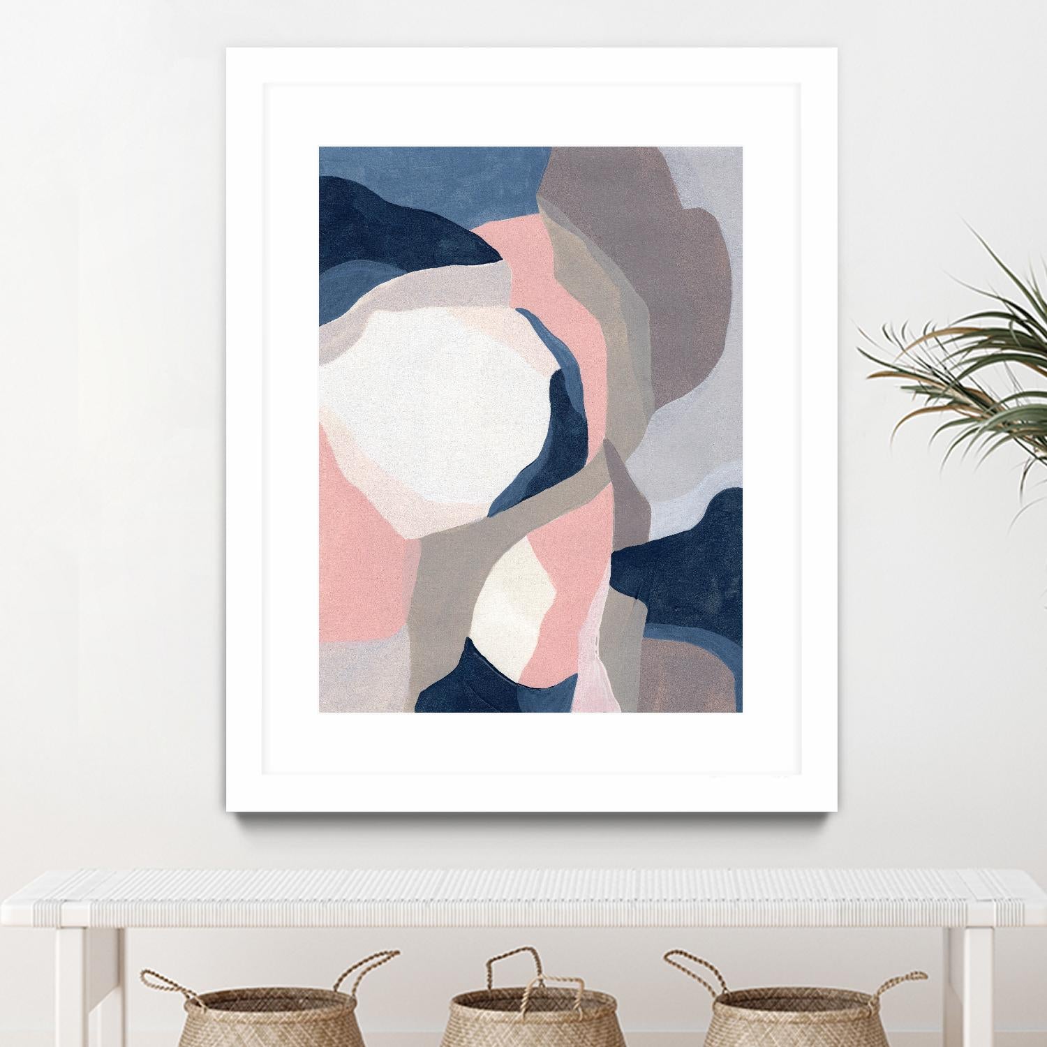 Intertwined Tones II by June Vess on GIANT ART - pink abstract abstract 