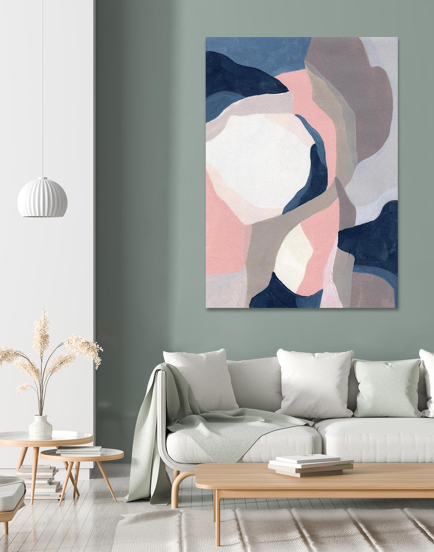 Intertwined Tones II by June Vess on GIANT ART - pink abstract abstract 