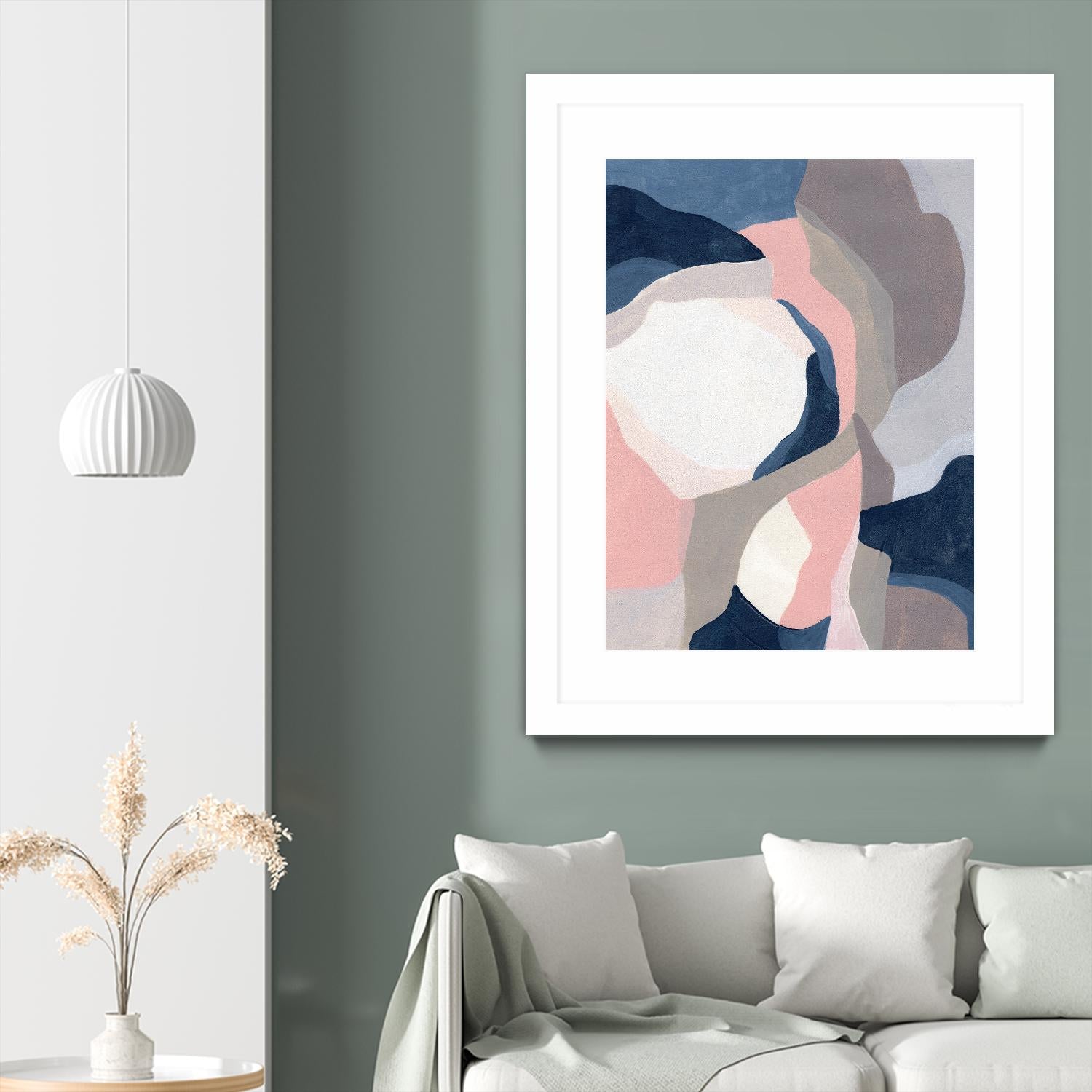Intertwined Tones II by June Vess on GIANT ART - pink abstract abstract 