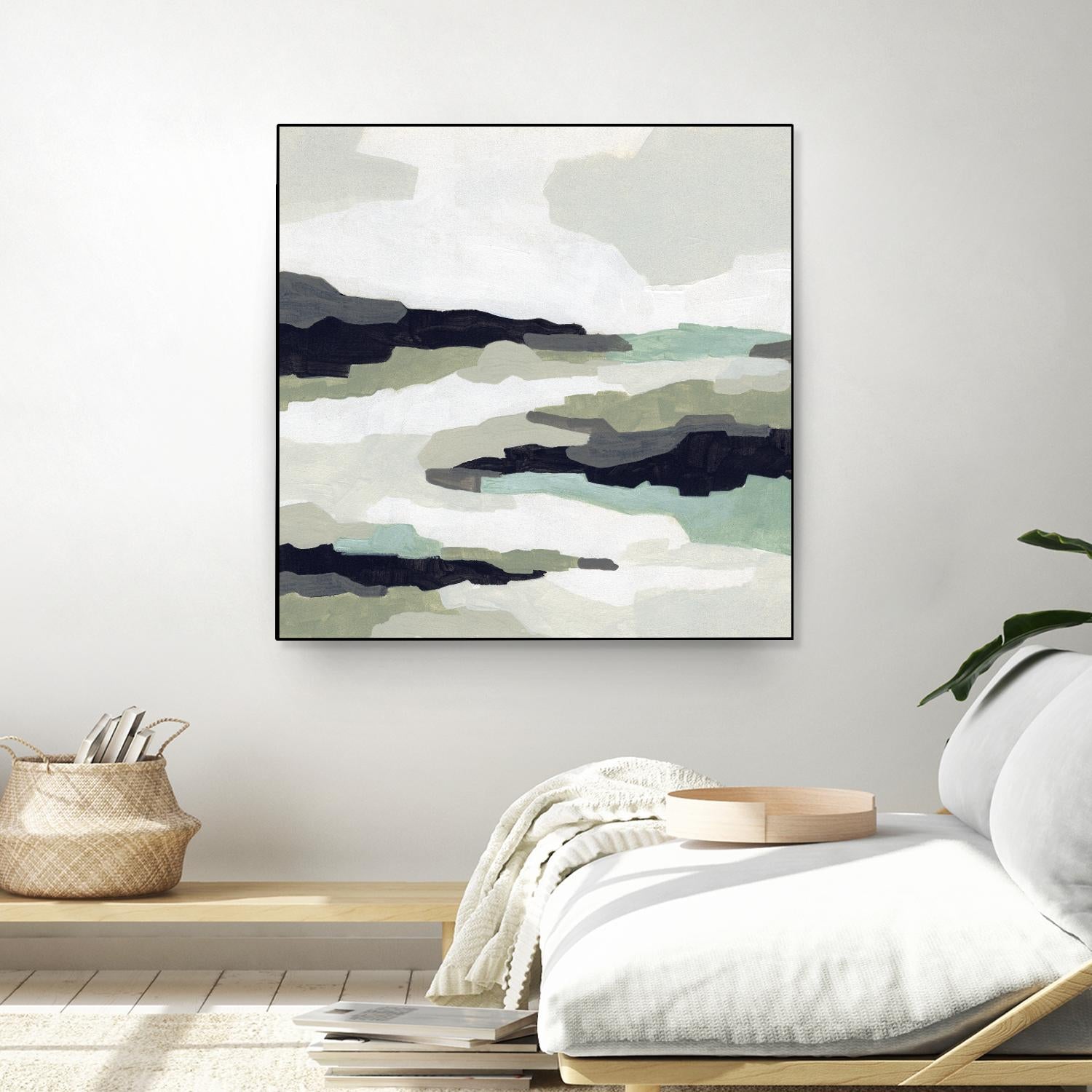 Mint Mesa II by June Vess on GIANT ART - grey  abstract abstract 