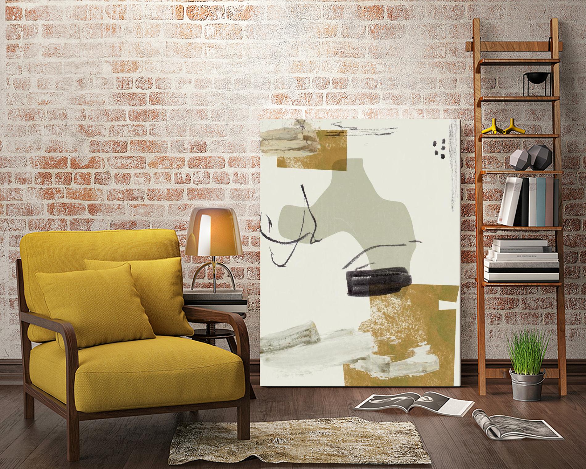 Over the Line IV by Melissa Wang on GIANT ART - beige abstract abstract