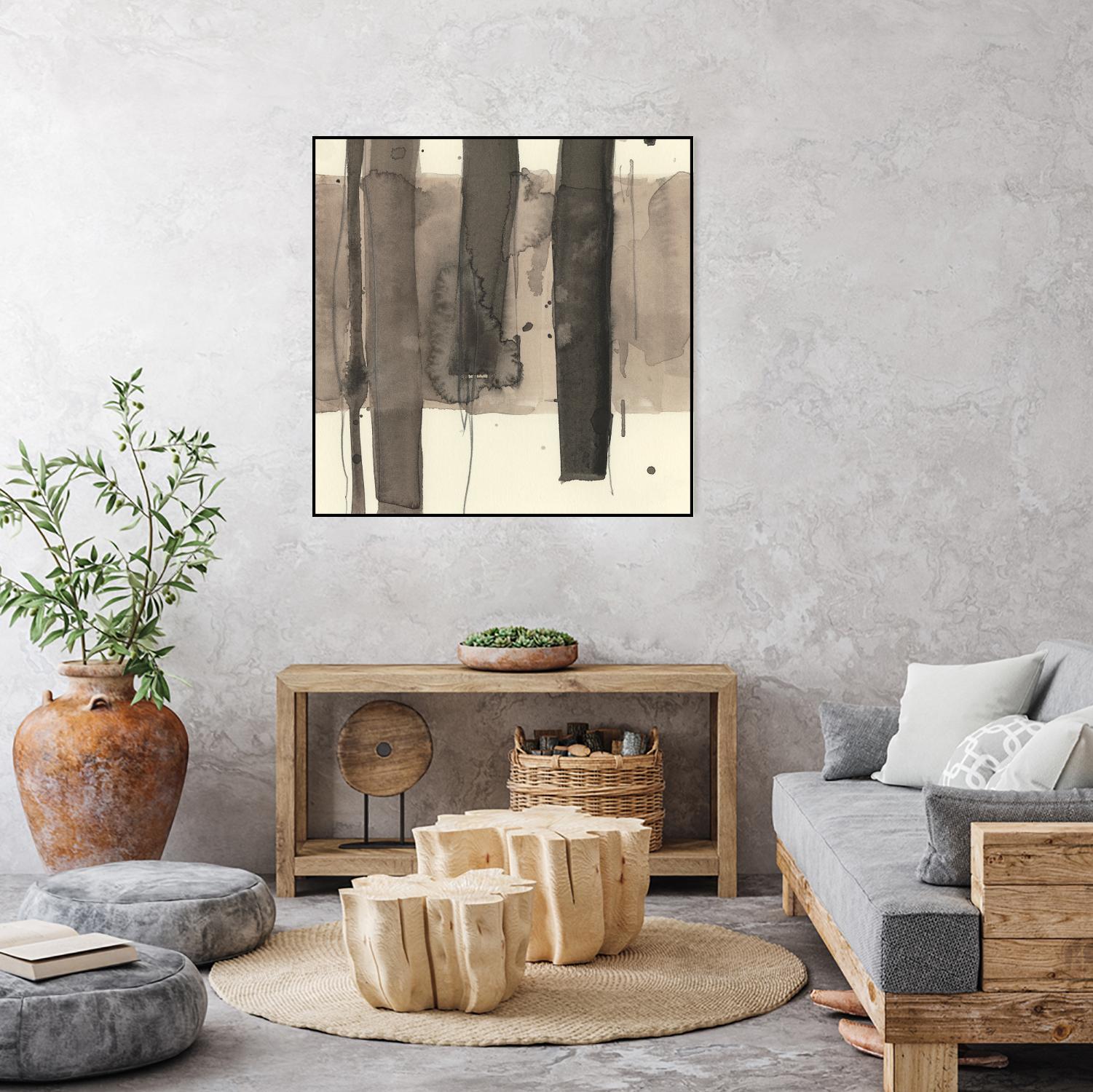Wood Piling I by Samuel Dixon on GIANT ART - beige abstract abstract