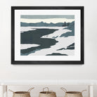 Cutter Island IV by Jacob Green on GIANT ART - green landscapes & seascapes abstract 