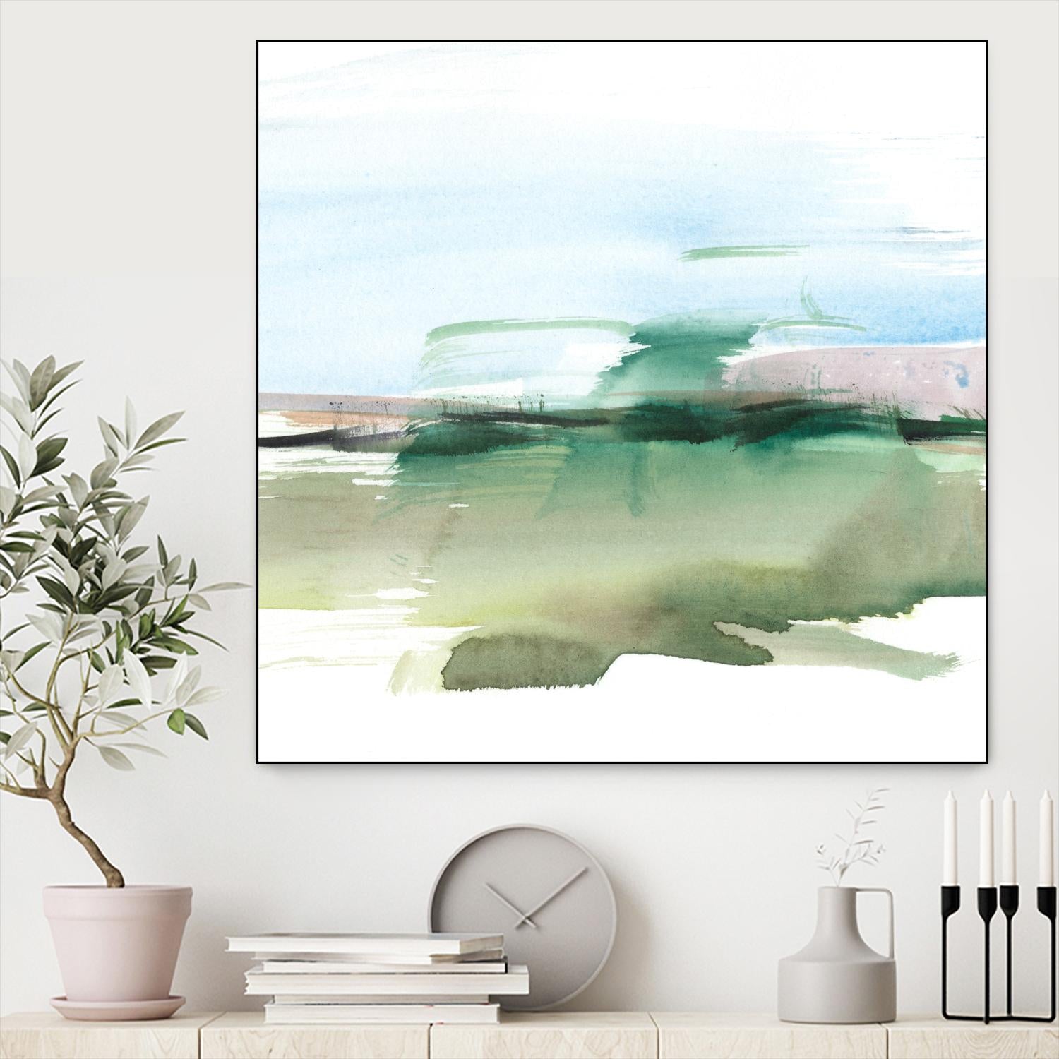 Abstract Wetland II by Ethan Harper on GIANT ART - green abstract abstract 