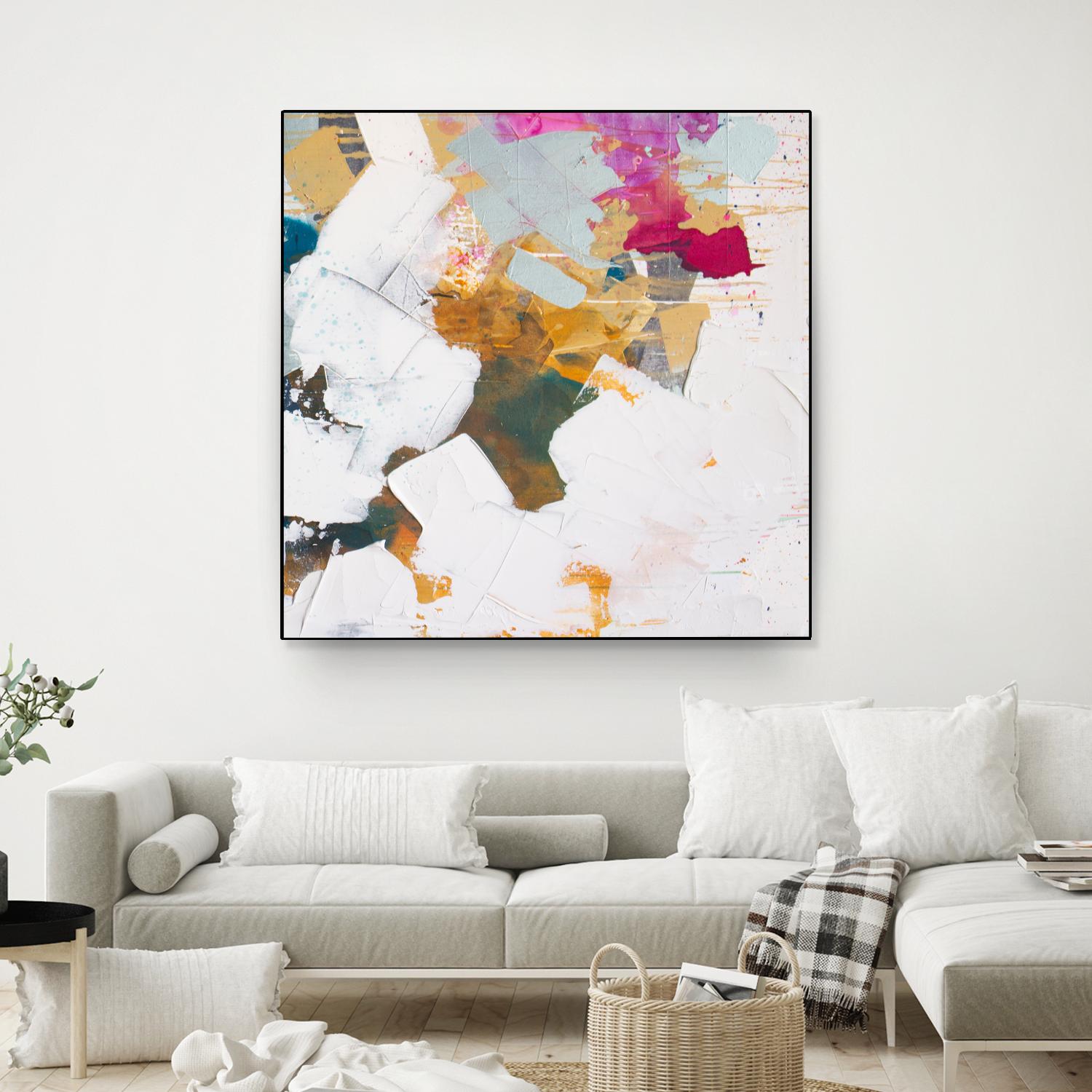 i see you diptych II by Kent Youngstrom on GIANT ART - gold abstract abstract 