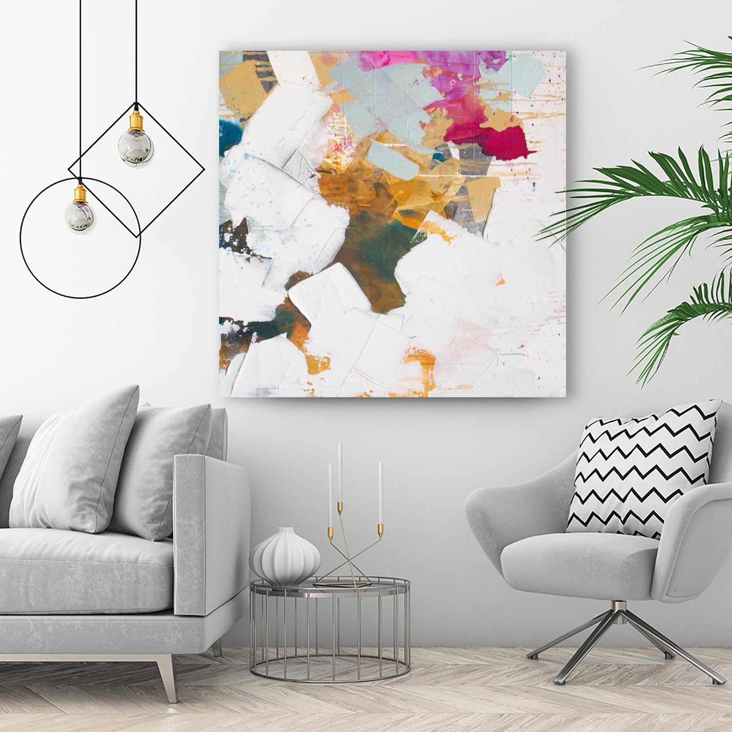i see you diptych II by Kent Youngstrom on GIANT ART - gold abstract abstract 