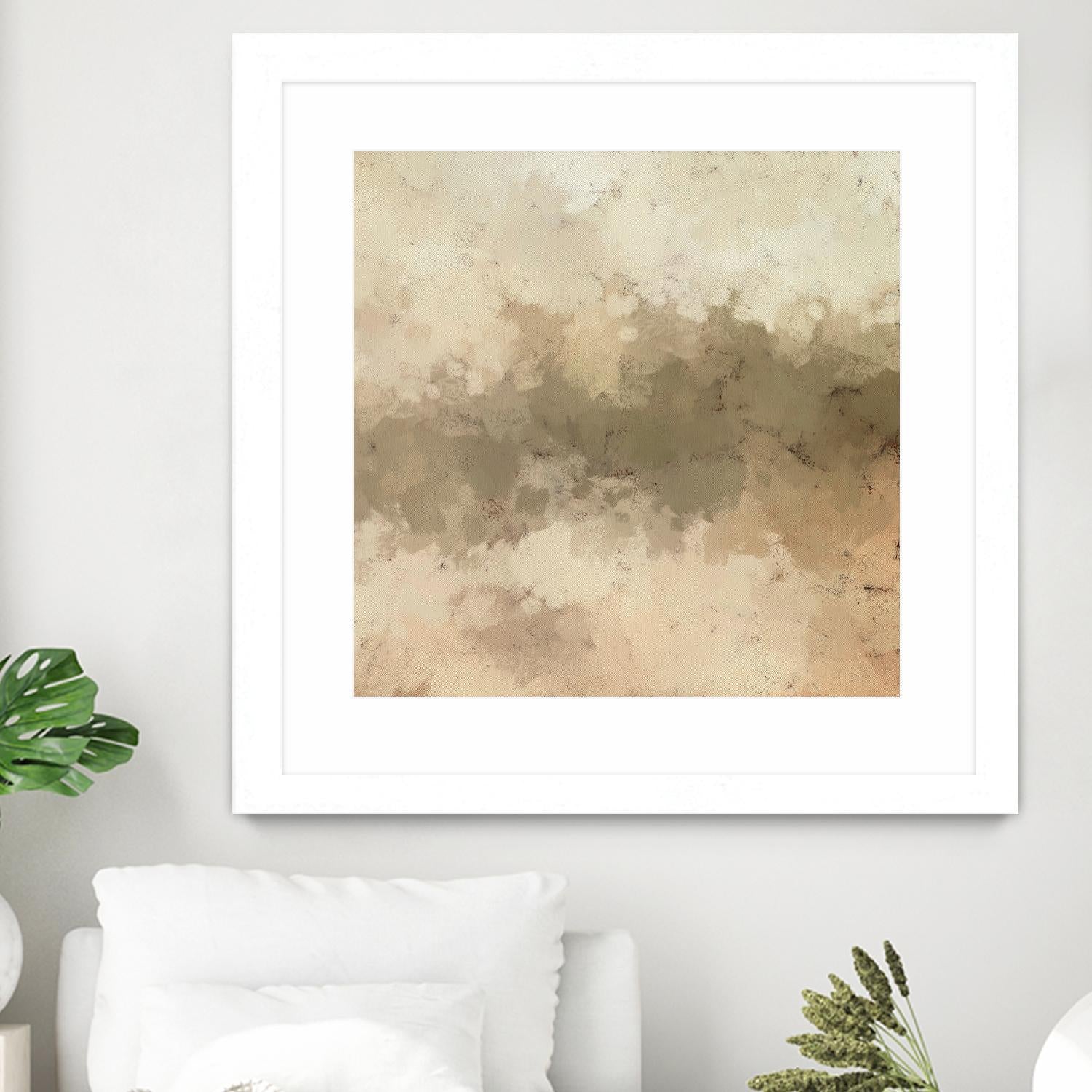 Freeform I by Alonzo Saunders on GIANT ART - beige abstract abstract