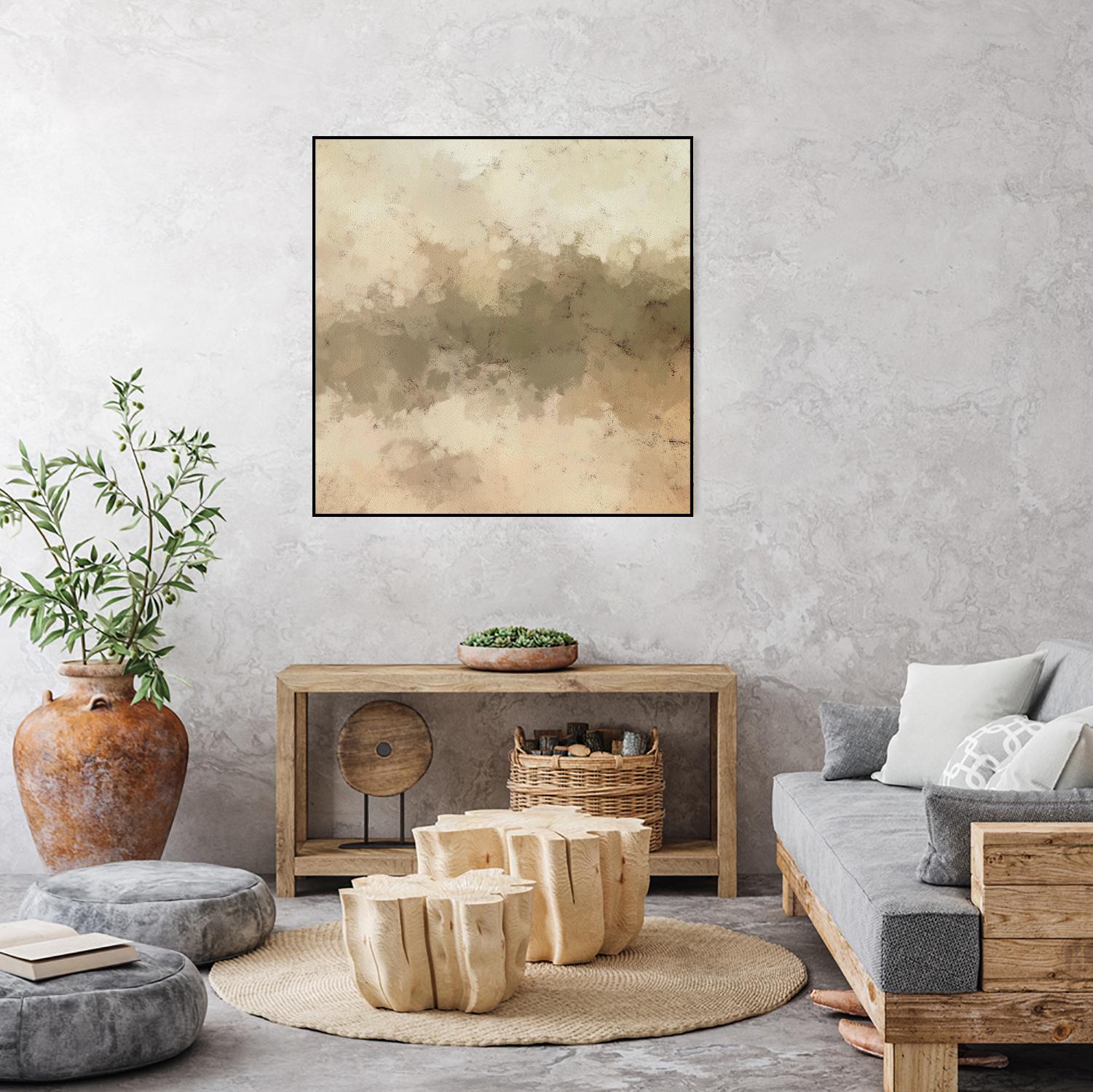 Freeform I by Alonzo Saunders on GIANT ART - beige abstract abstract