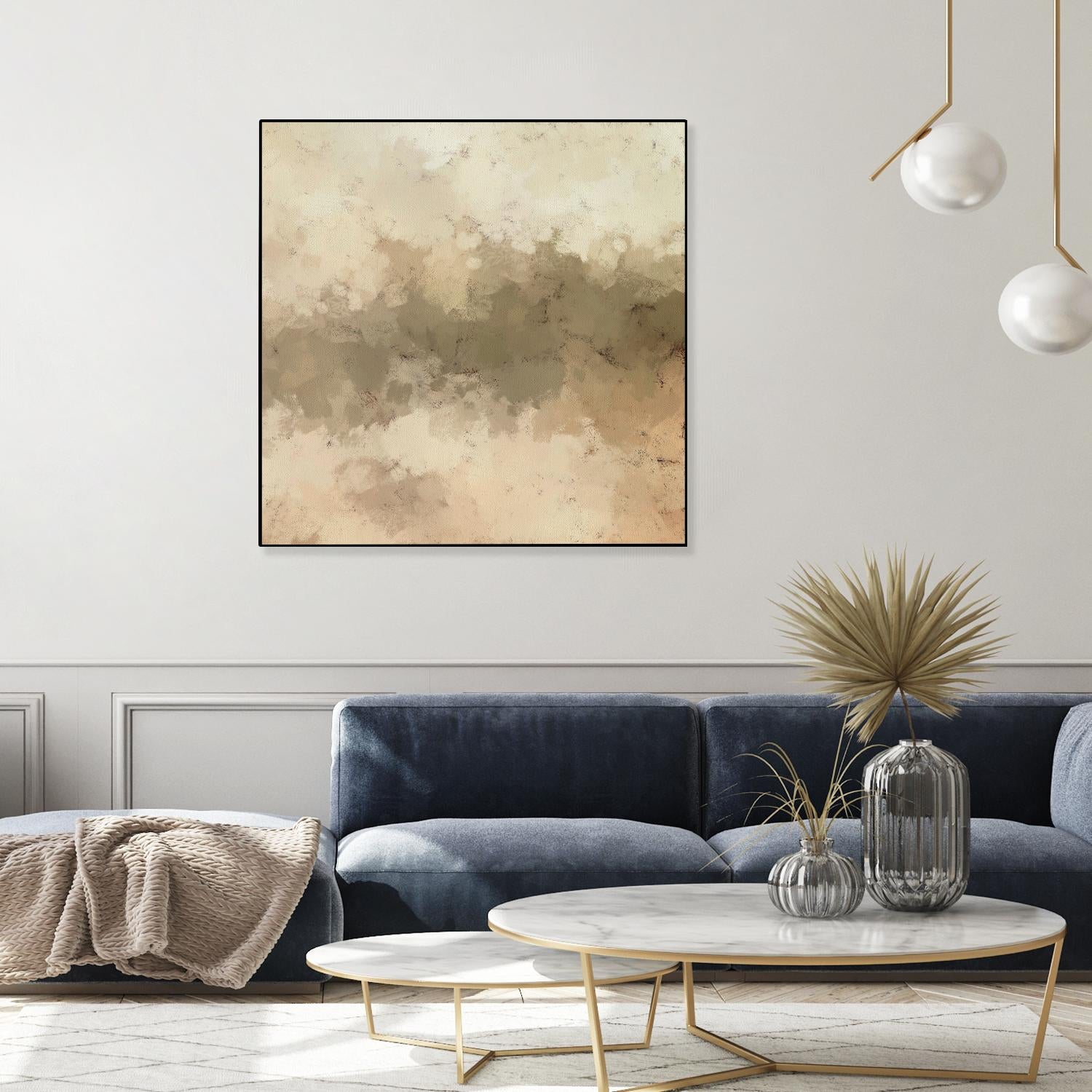 Freeform I by Alonzo Saunders on GIANT ART - beige abstract abstract