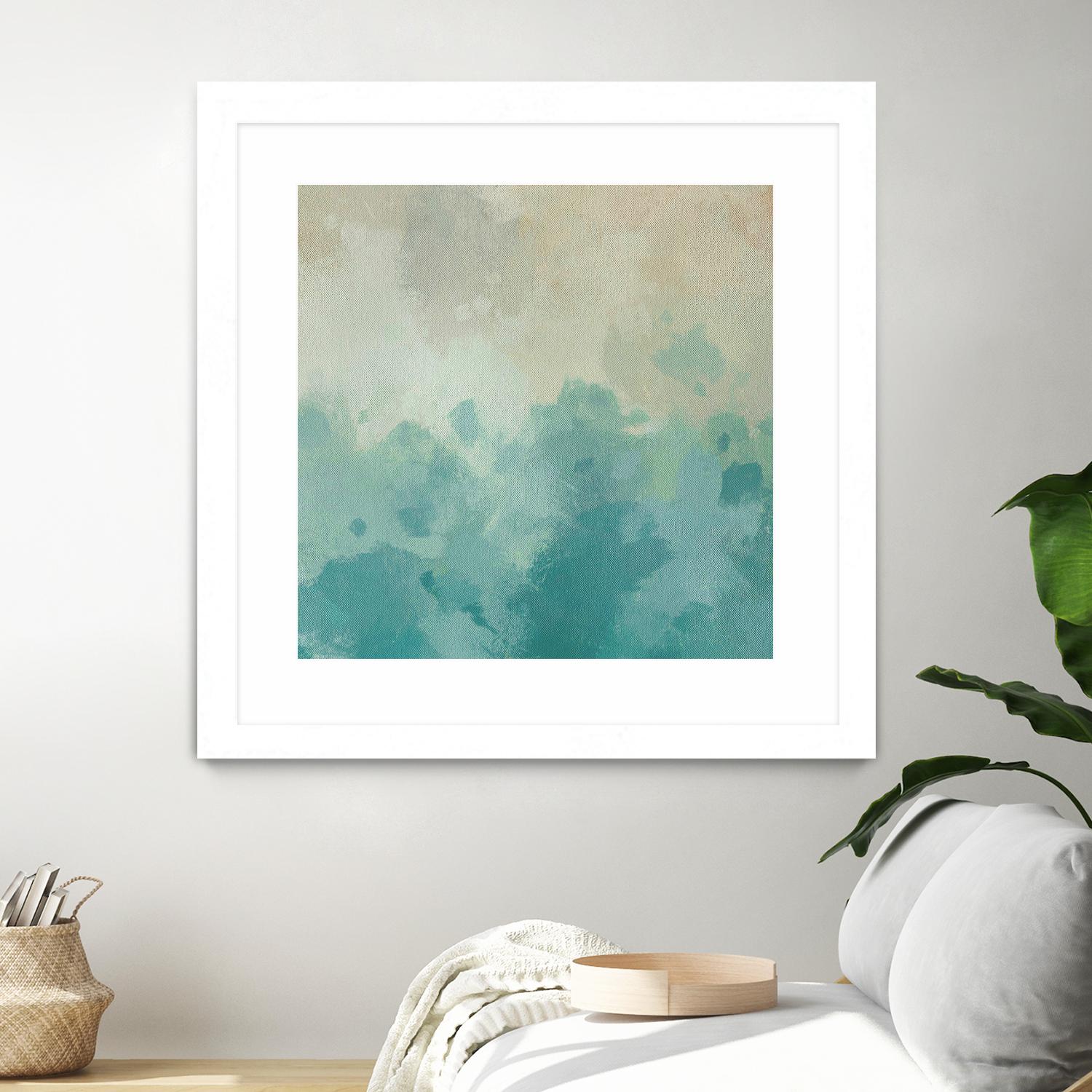 Summer's Calm I by Alonzo Saunders on GIANT ART - beige abstract abstract