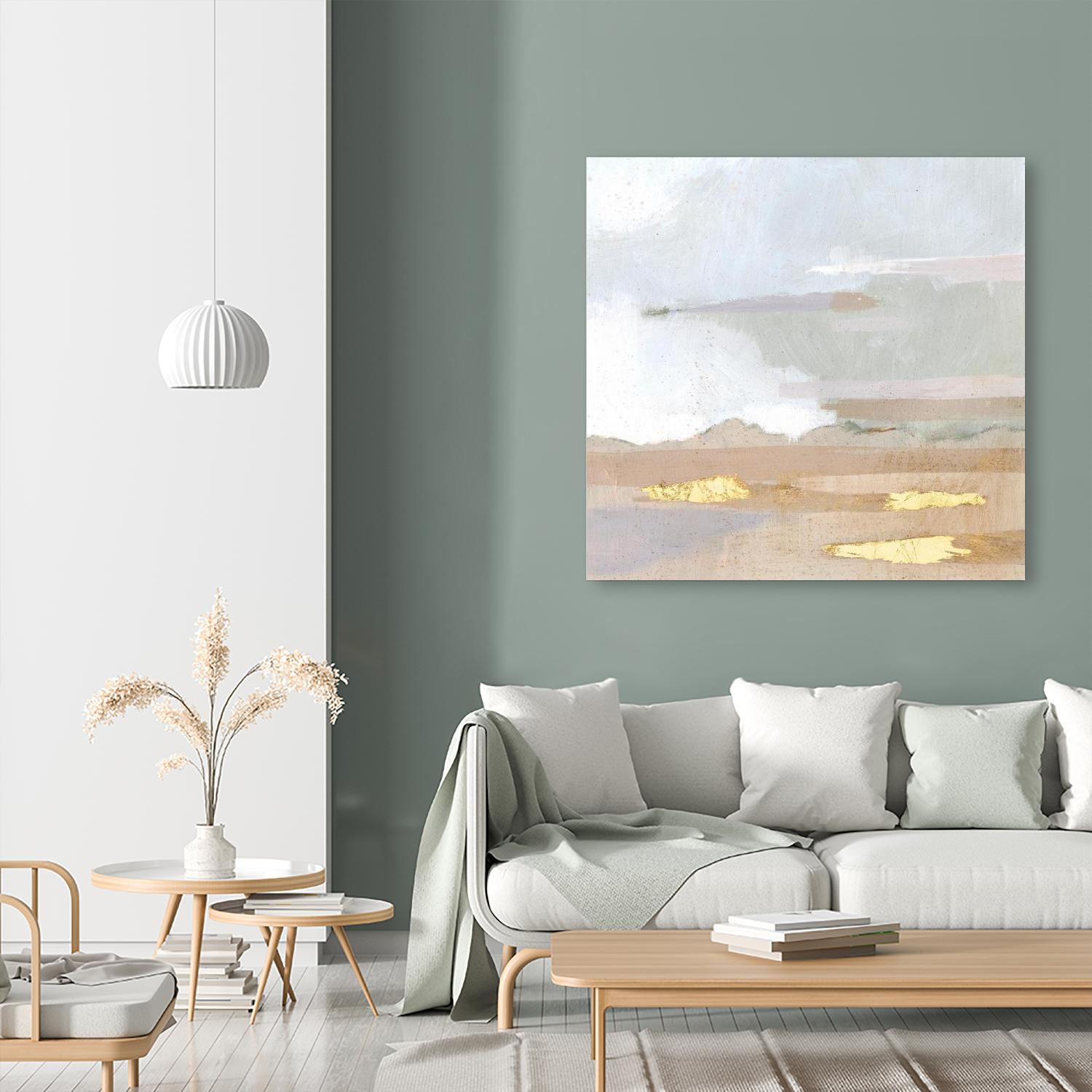 Abstract Coastland I by Victoria Borges on GIANT ART - gold landscapes & seascapes abstract