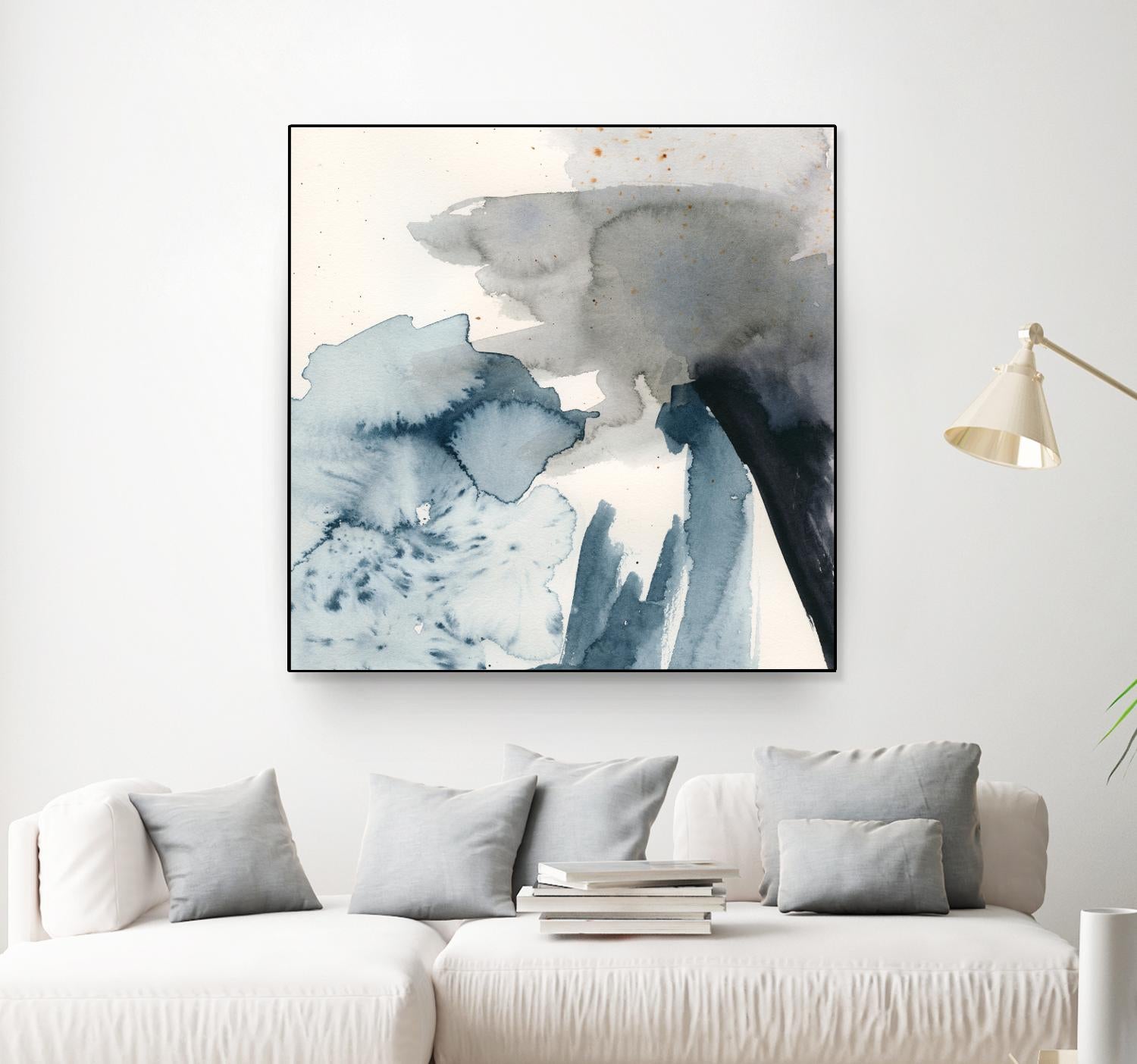 Winter Current III by Victoria Barnes on GIANT ART - blue abstract abstract