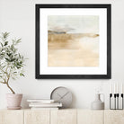 Cinnamon Shores II by Victoria Barnes on GIANT ART - beige coastal tropical abstract