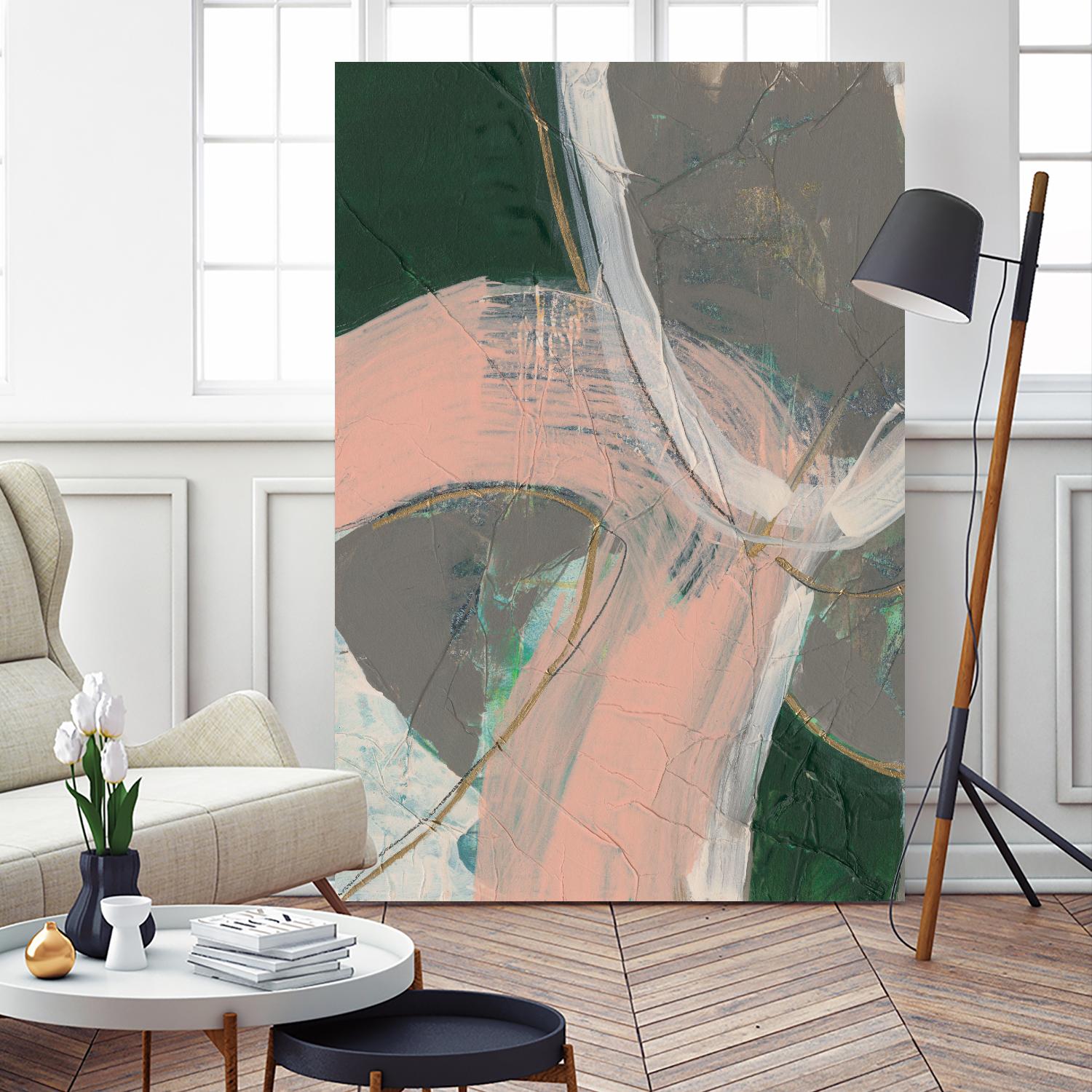 Connected Disconnect II by Jennifer Goldberger on GIANT ART - gold abstract abstract