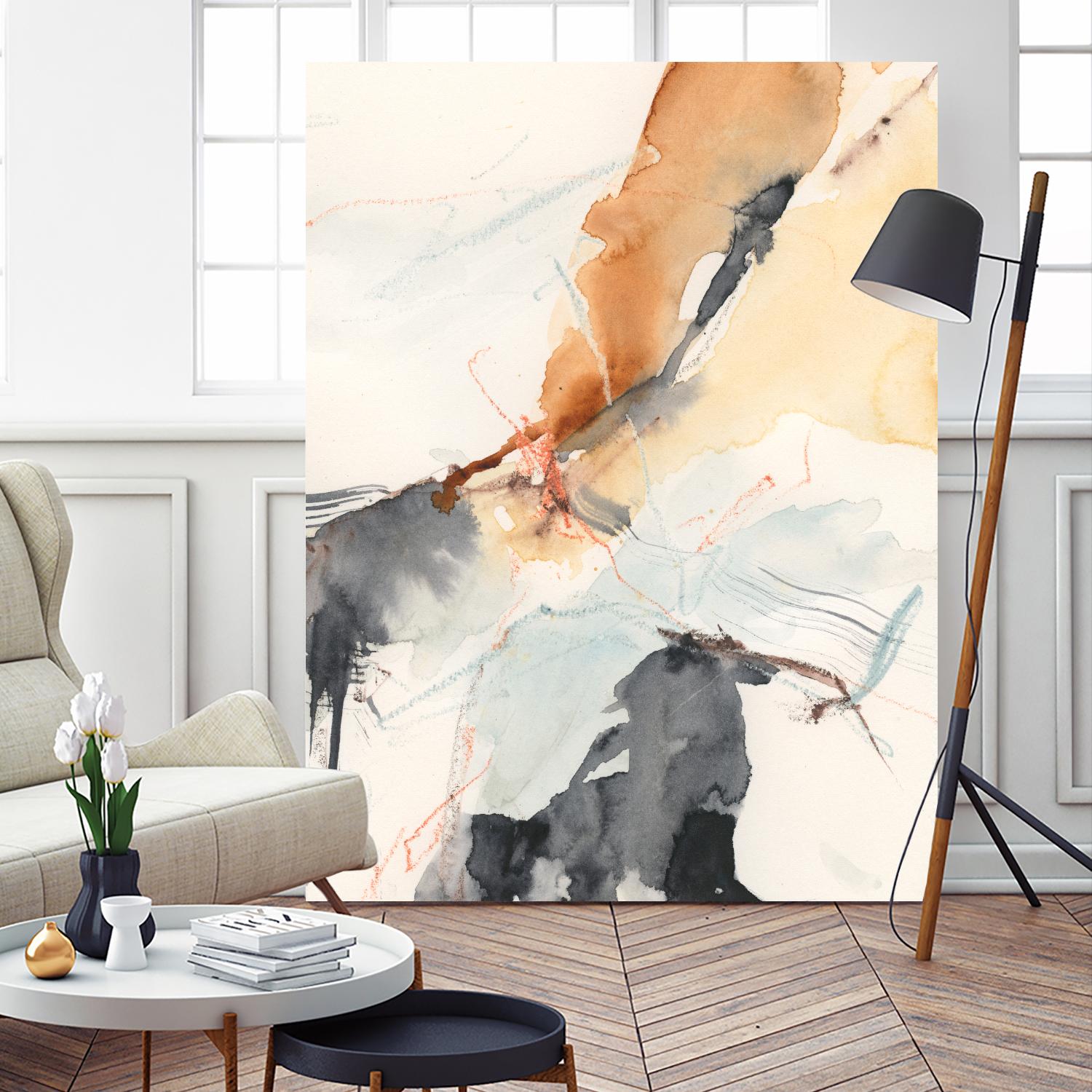 Efflux II by Victoria Borges on GIANT ART - beige abstract abstract 