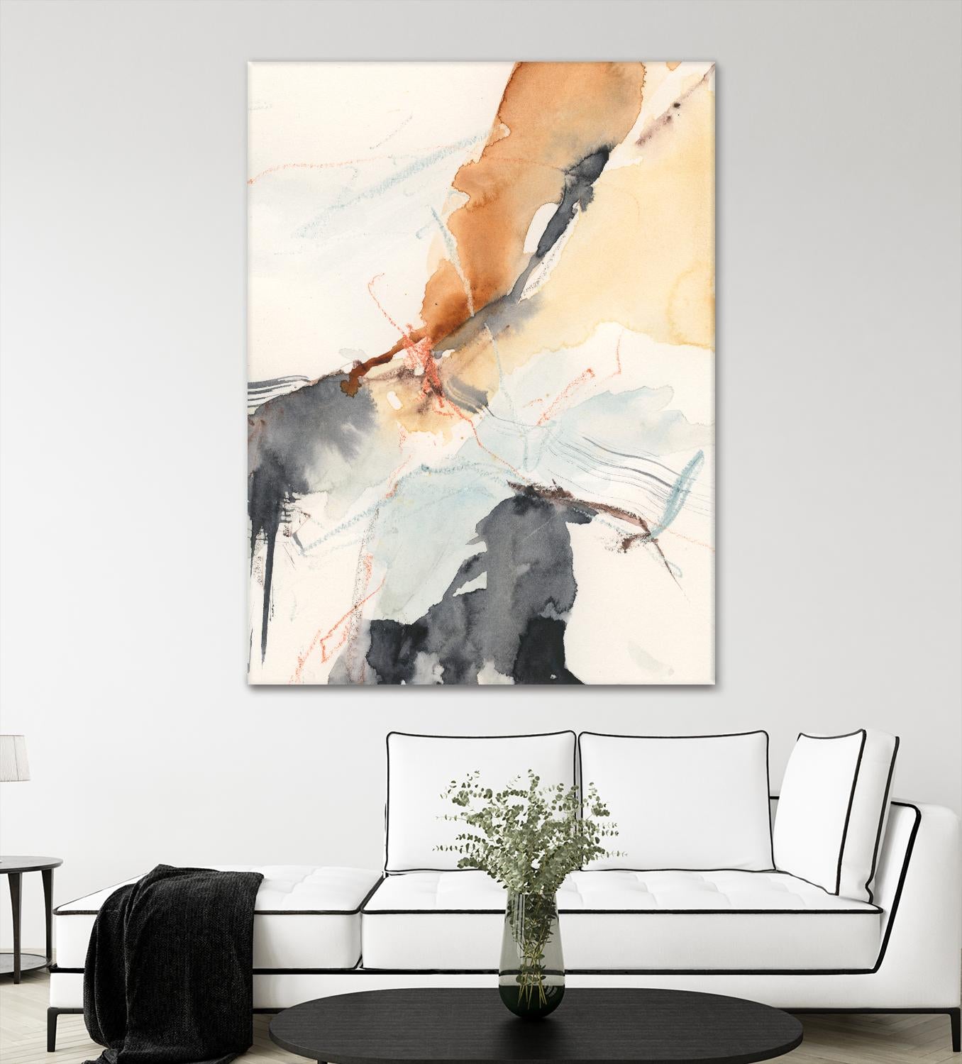 Efflux II by Victoria Borges on GIANT ART - beige abstract abstract 