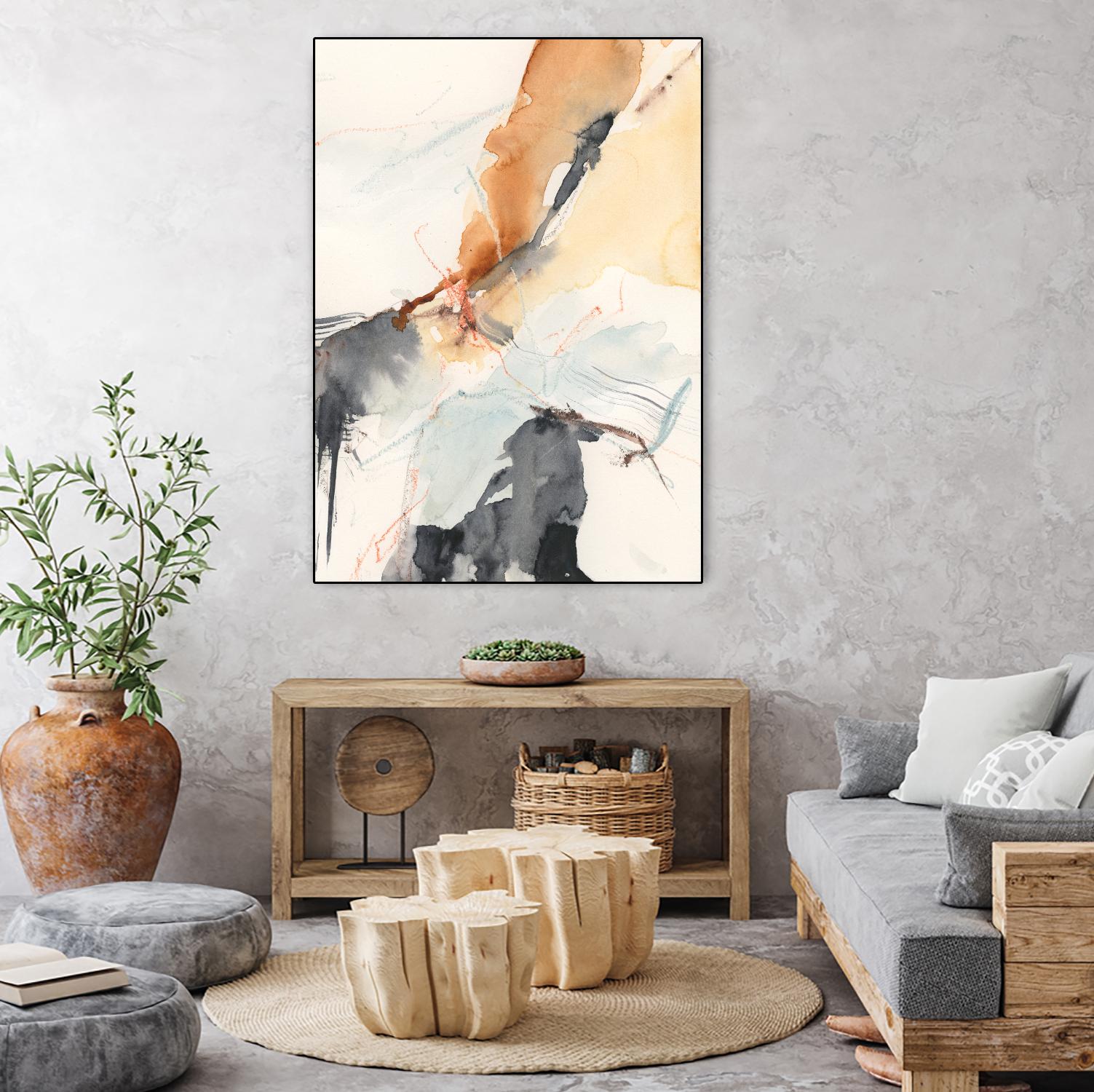 Efflux II by Victoria Borges on GIANT ART - beige abstract abstract 