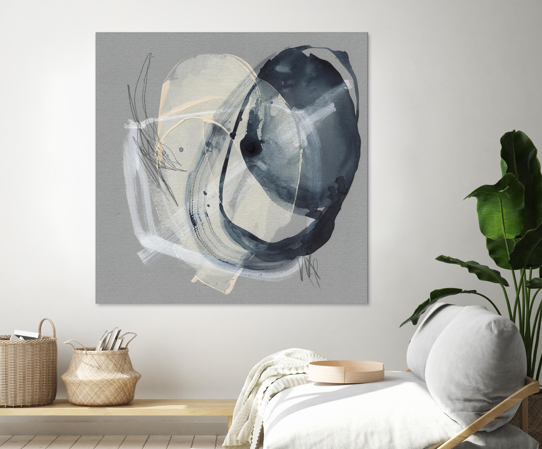 Tandem Loops II by Jennifer Goldberger on GIANT ART - beige abstract abstract