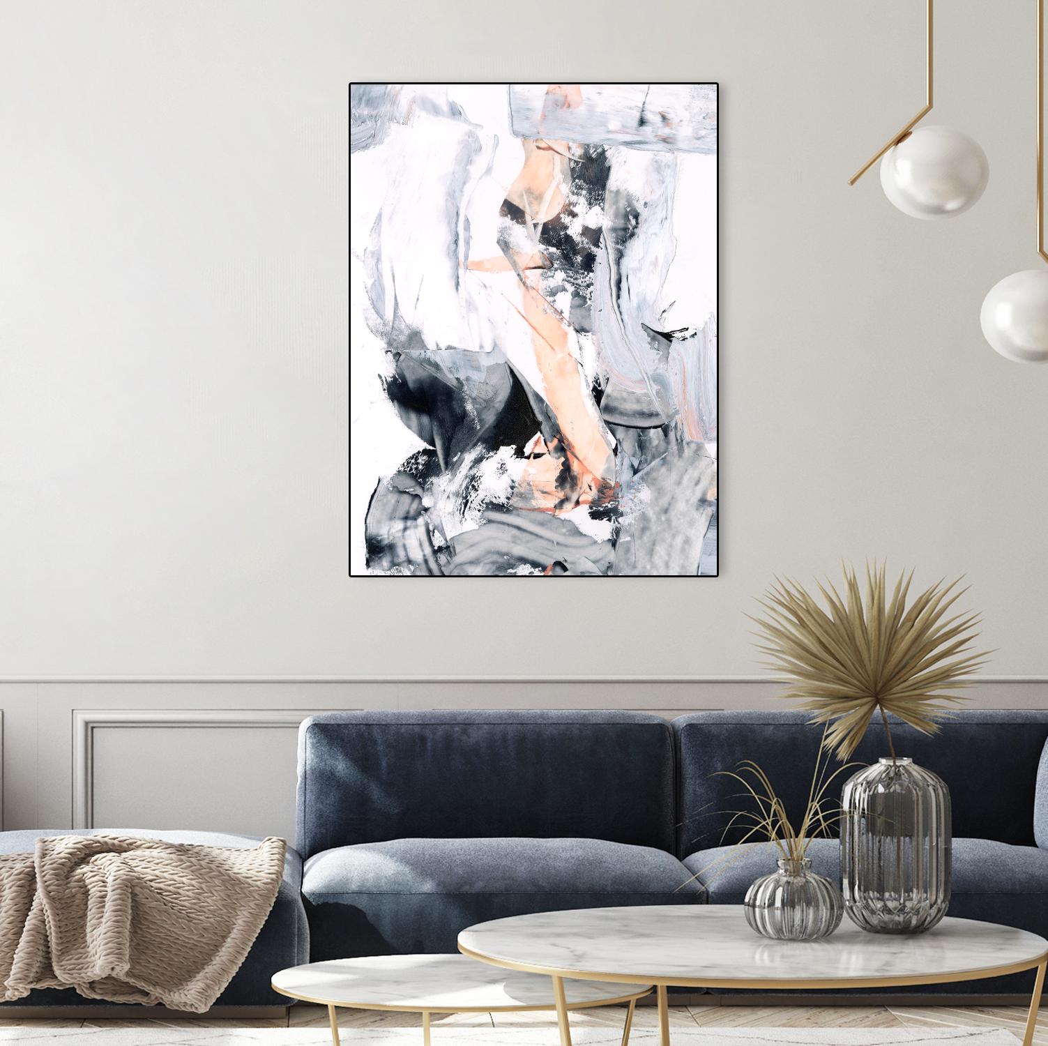 Blush Flame II by Ethan Harper on GIANT ART - white abstract abstract