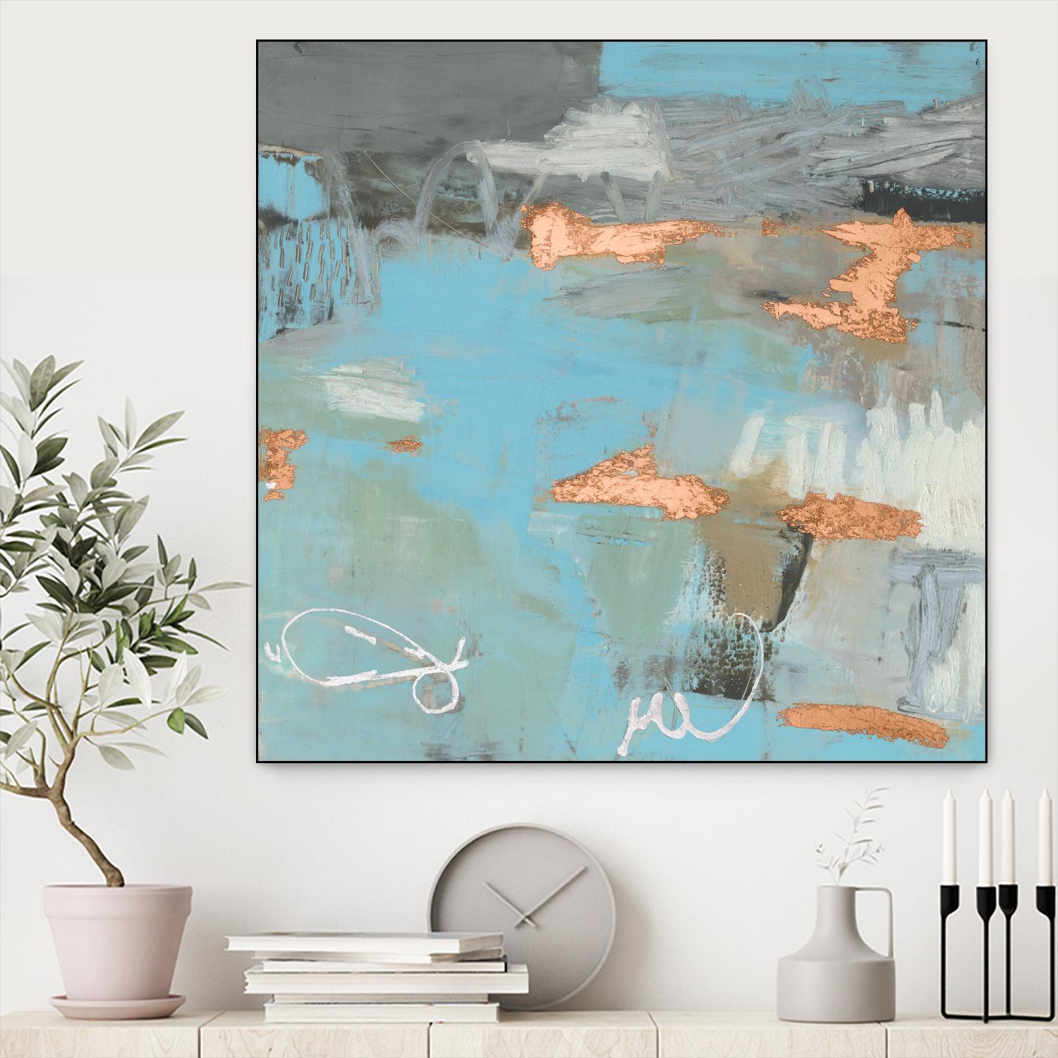 Thither III by Sue Jachimiec on GIANT ART - gold abstract abstract 