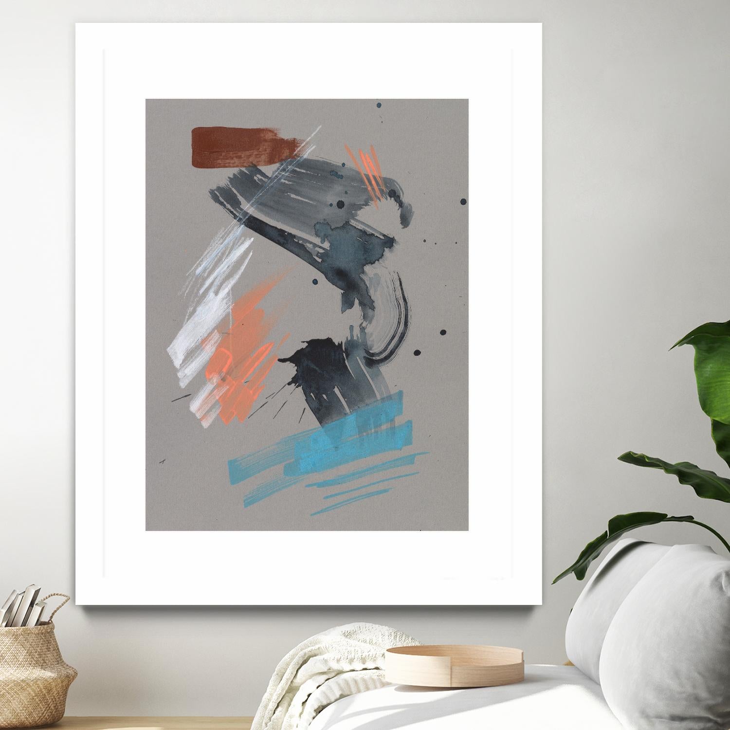 Playful Marks I by Jennifer Goldberger on GIANT ART - white abstract abstract
