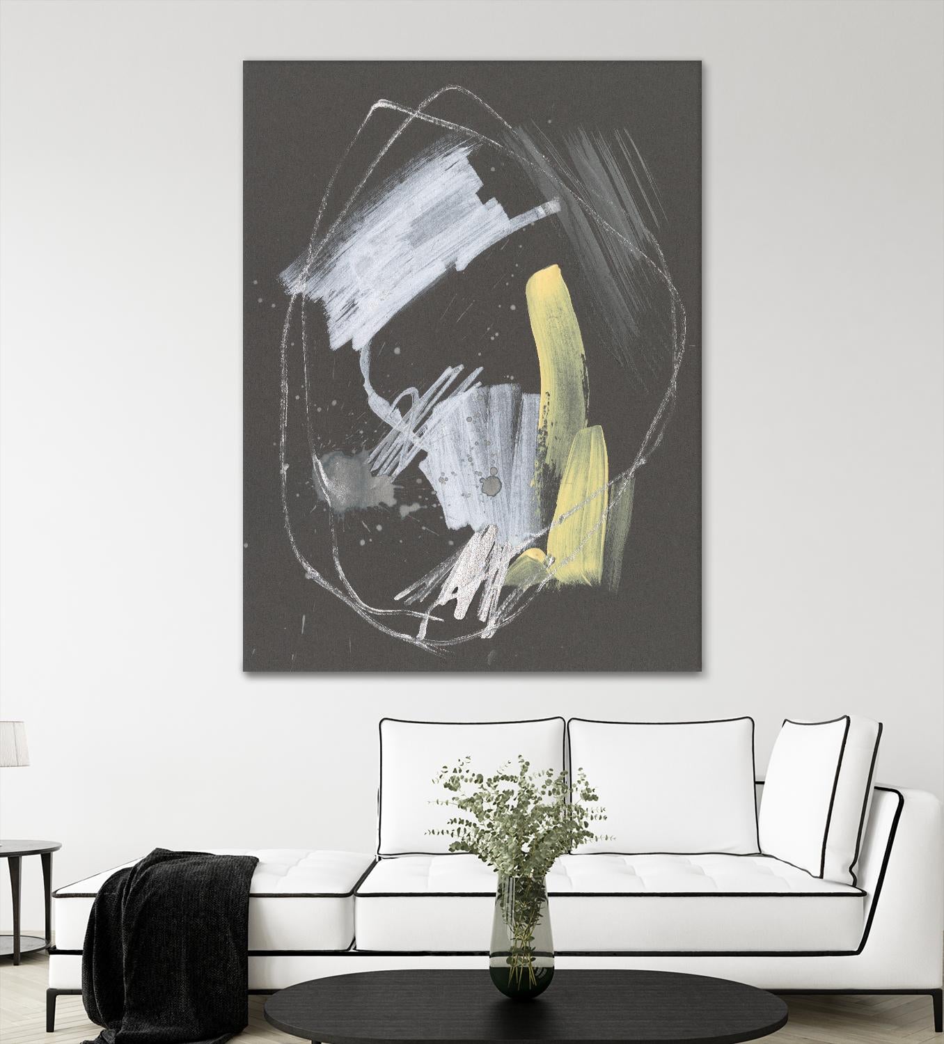Sunny Marks I by Jennifer Goldberger on GIANT ART - grey  abstract abstract
