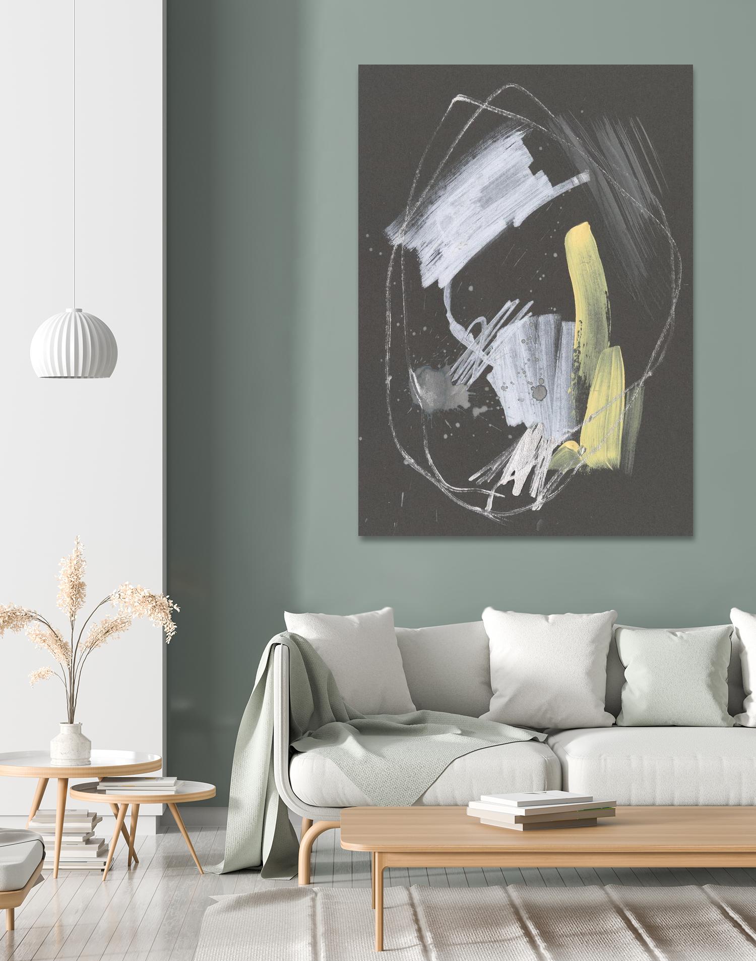 Sunny Marks I by Jennifer Goldberger on GIANT ART - grey  abstract abstract