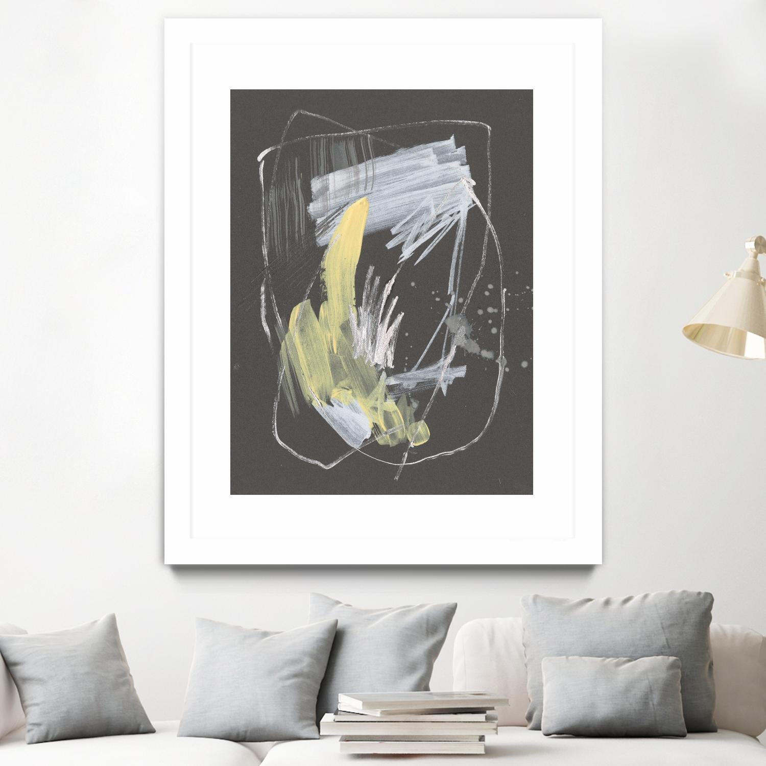 Sunny Marks II by Jennifer Goldberger on GIANT ART - grey  abstract abstract 