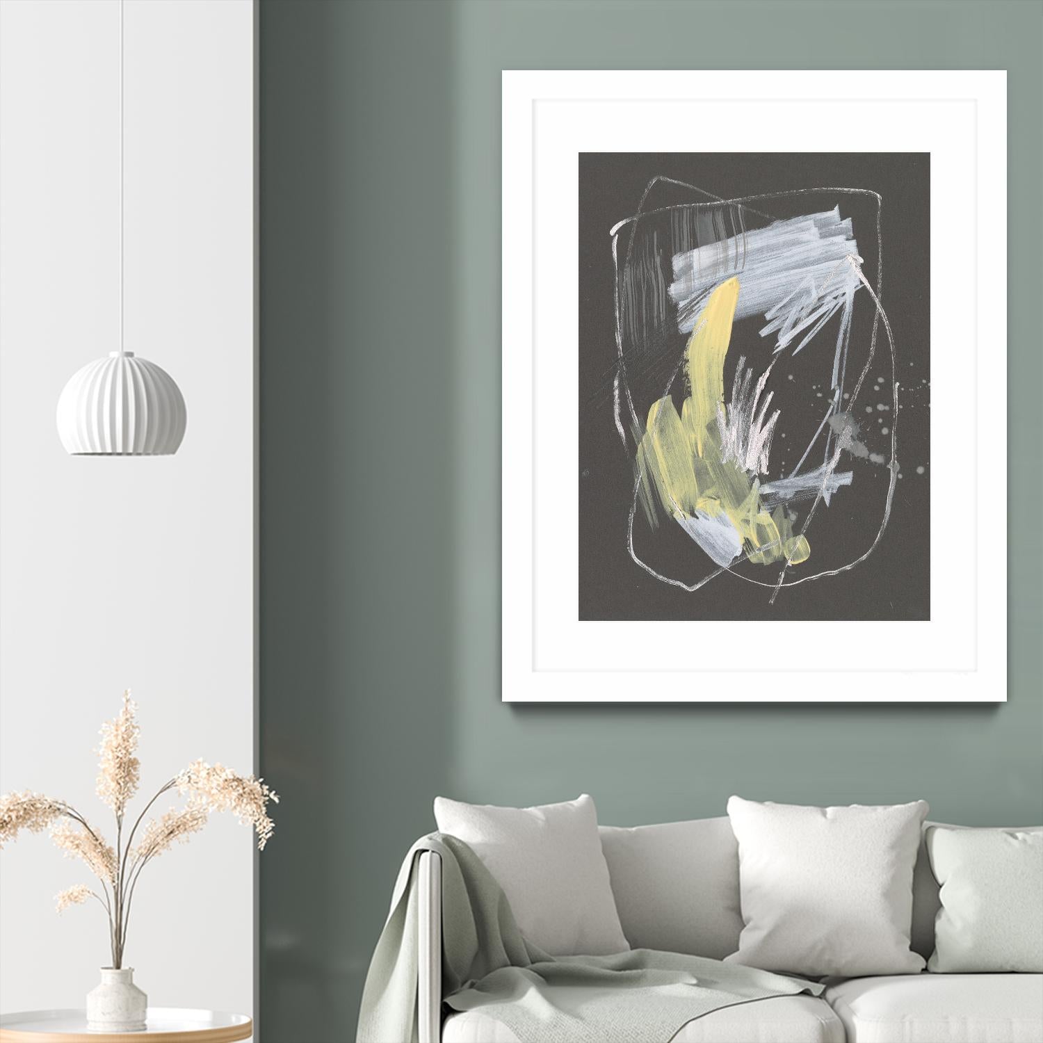 Sunny Marks II by Jennifer Goldberger on GIANT ART - grey  abstract abstract 