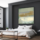 Sage & Gold Swipe IV by Jennifer Goldberger on GIANT ART - gold abstract abstract