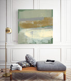 Sage & Gold Swipe IV by Jennifer Goldberger on GIANT ART - gold abstract abstract
