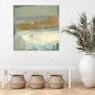 Sage & Gold Swipe IV by Jennifer Goldberger on GIANT ART - gold abstract abstract