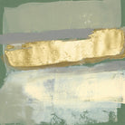 Sage & Gold Swipe IV by Jennifer Goldberger on GIANT ART - gold abstract abstract