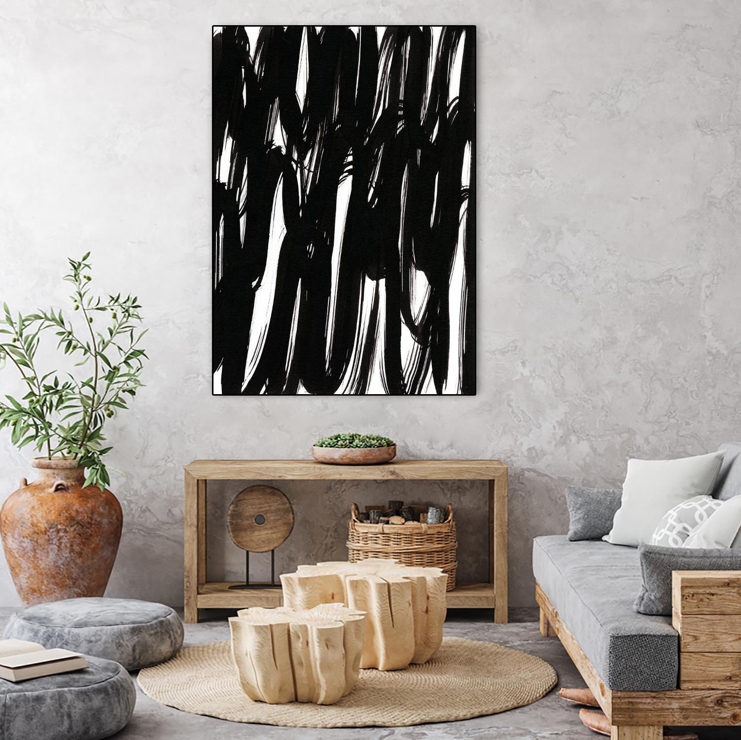 Ink Scribble I by Jodi Fuchs on GIANT ART - white abstract abstract