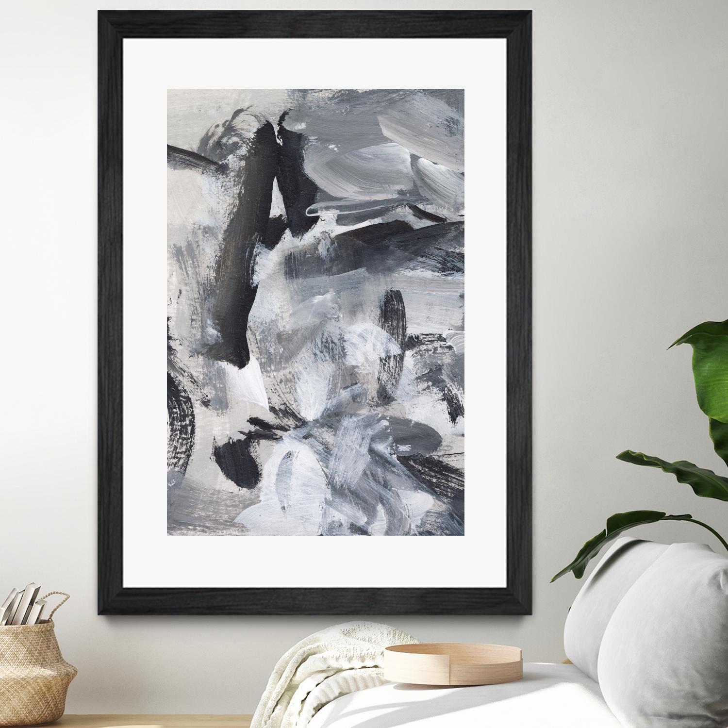 Black & White Mix III by Christina Long on GIANT ART - grey  abstract abstract 