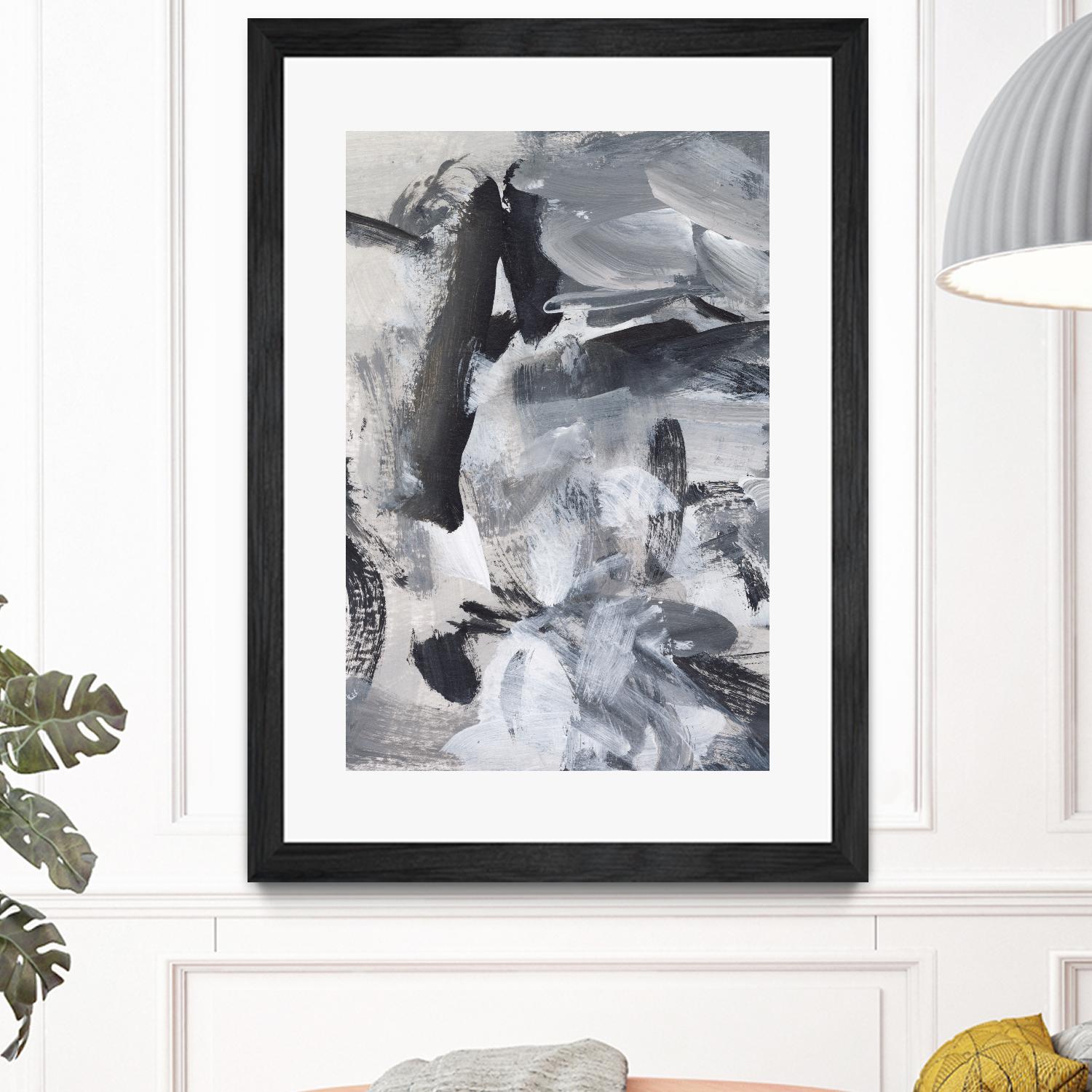Black & White Mix III by Christina Long on GIANT ART - grey  abstract abstract 