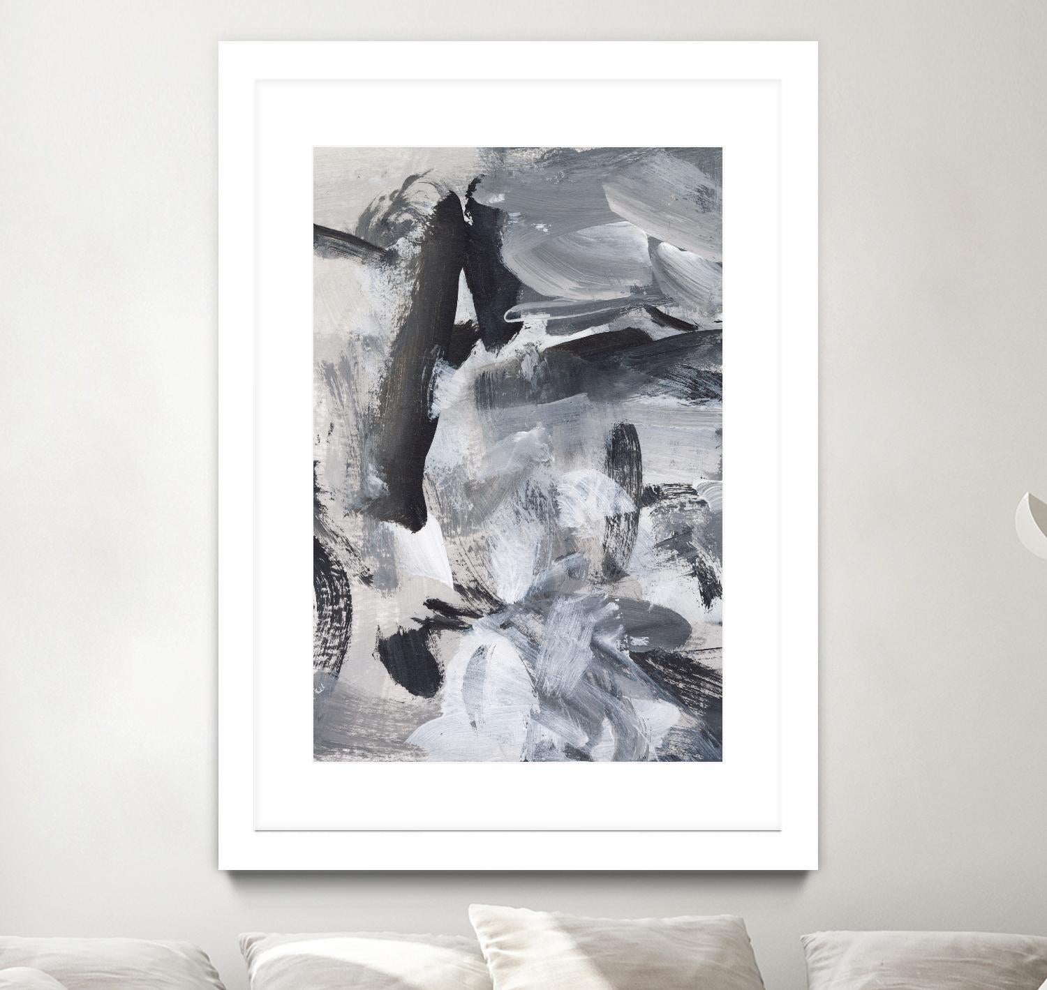 Black & White Mix III by Christina Long on GIANT ART - grey  abstract abstract 