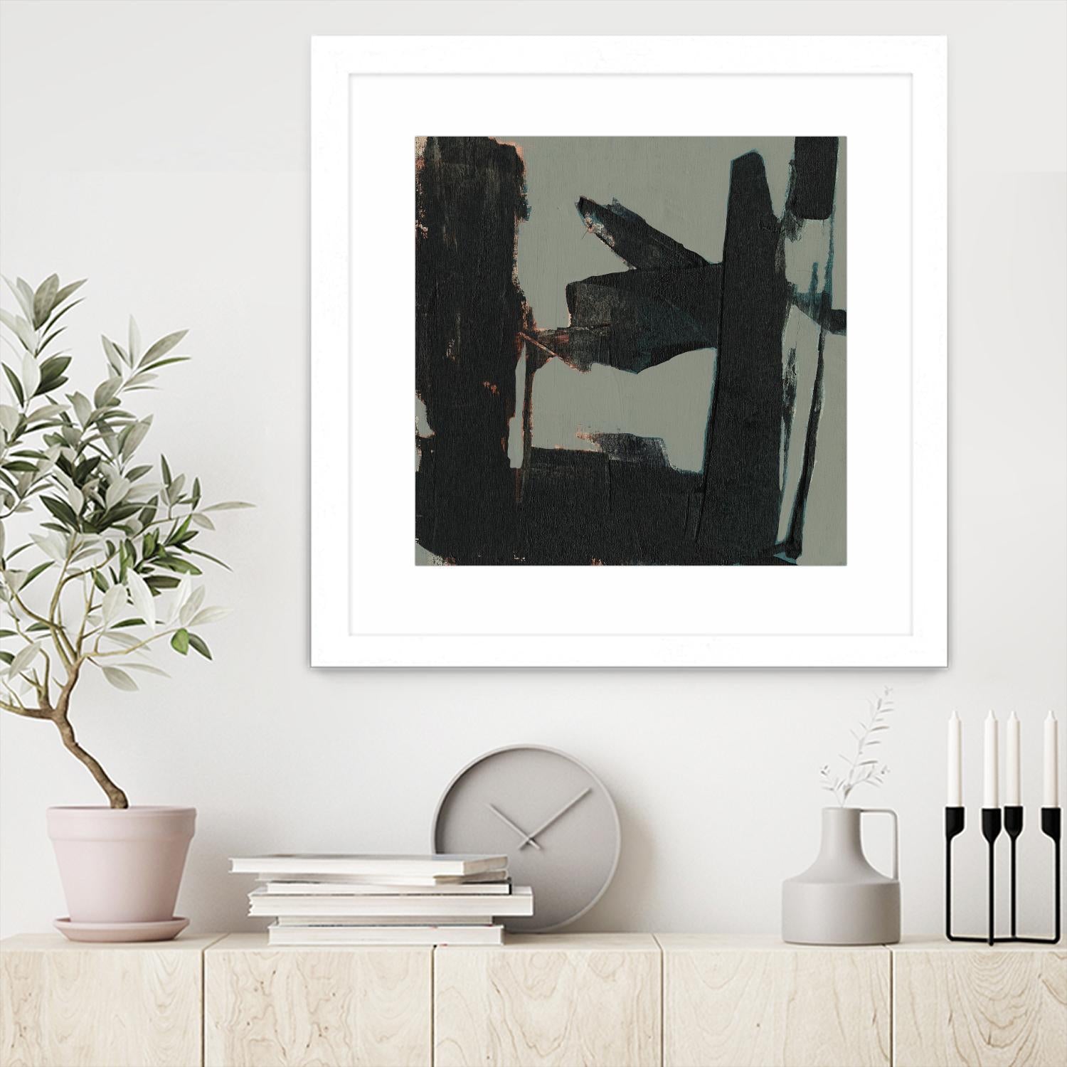 Ode an Kline II by Jennifer Goldberger on GIANT ART - grey  abstract abstract