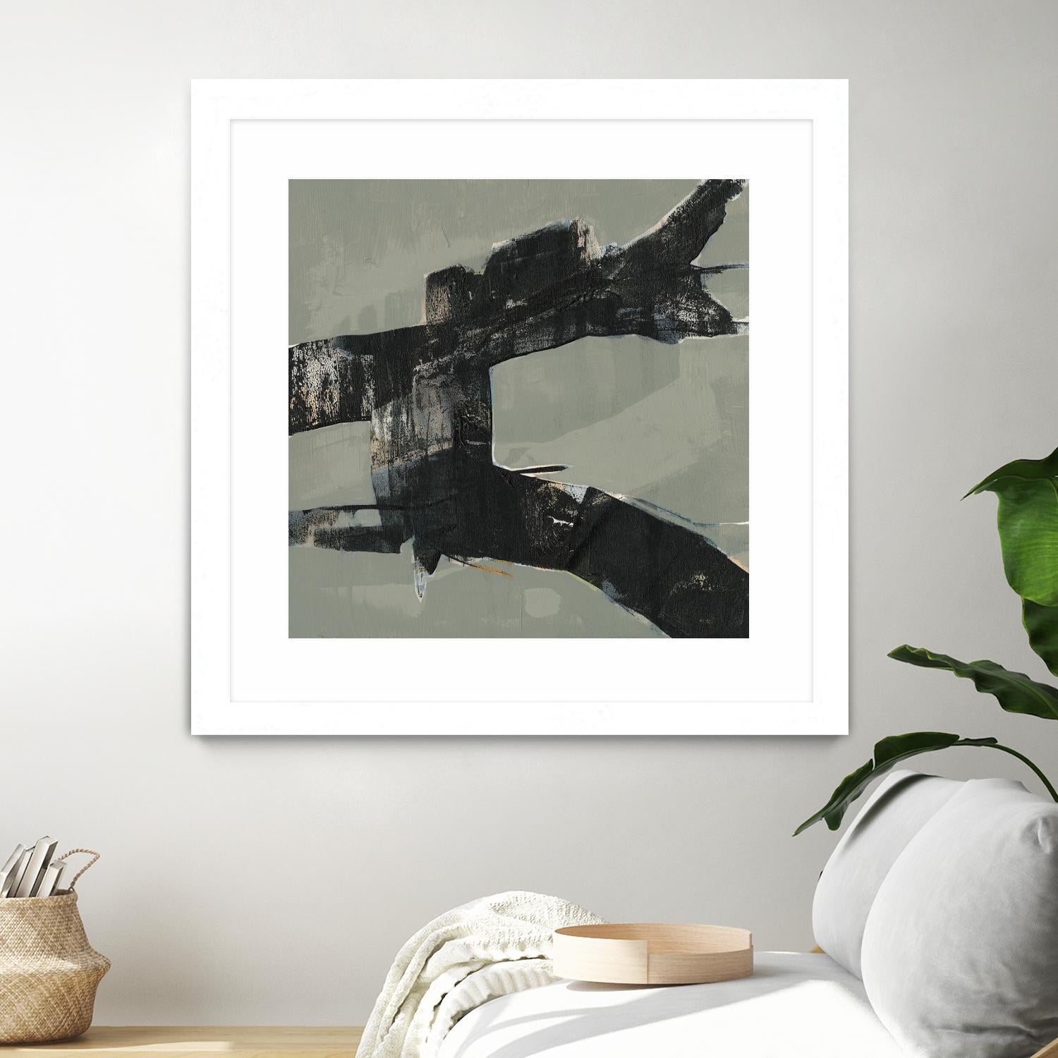 Ode an Kline VI by Jennifer Goldberger on GIANT ART - beige abstract abstract
