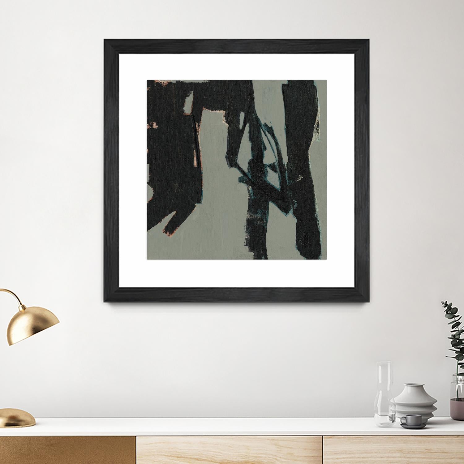 Ode an Kline VIII by Jennifer Goldberger on GIANT ART - black abstract abstract