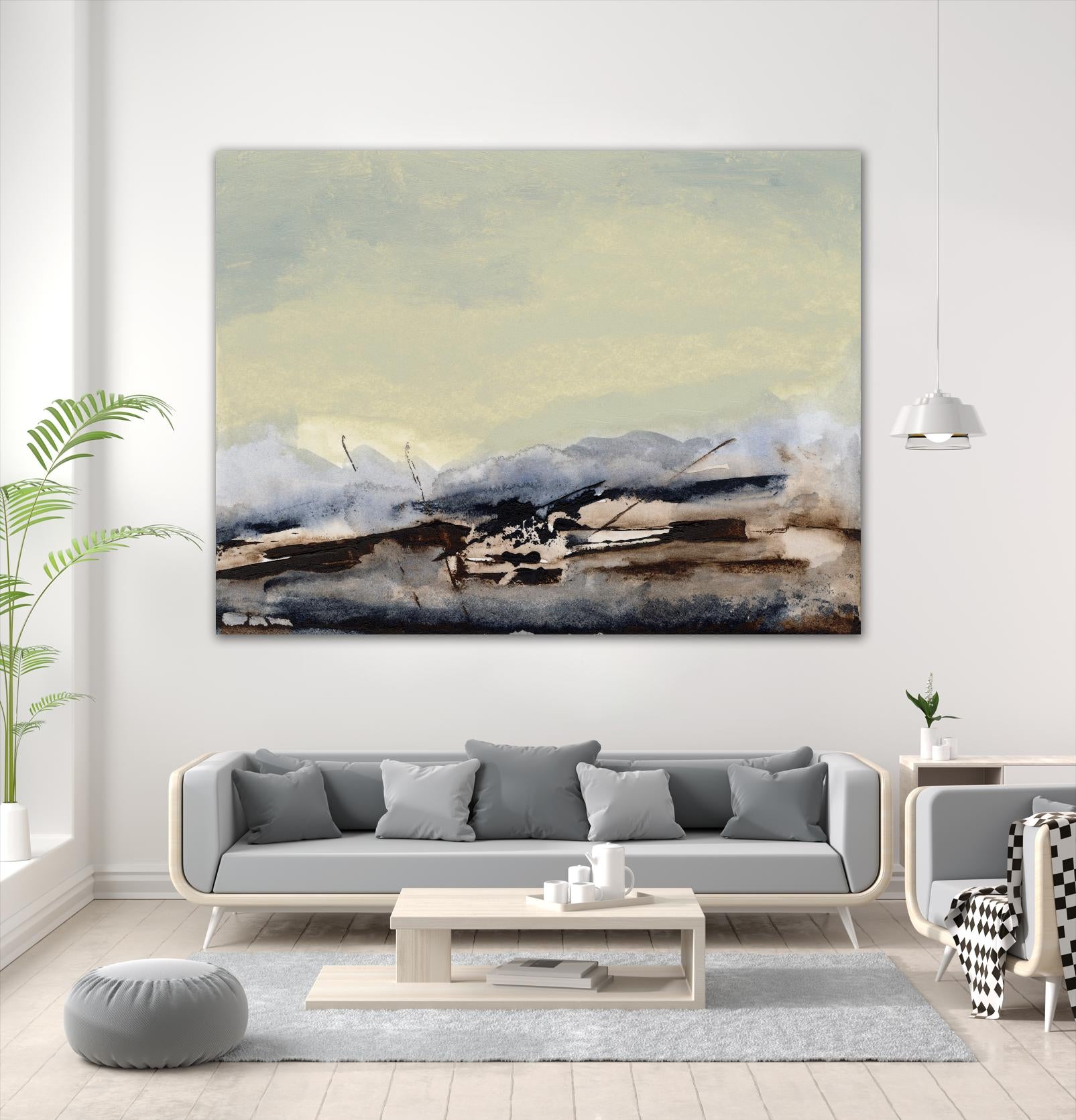 Shanthih II by Sharon Gordon on GIANT ART - green abstract abstract 