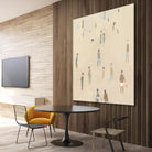 Beach Goer IV by Emma Caroline on GIANT ART - beige coastal tropical abstract