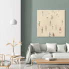 Beach Goer IV by Emma Caroline on GIANT ART - beige coastal tropical abstract
