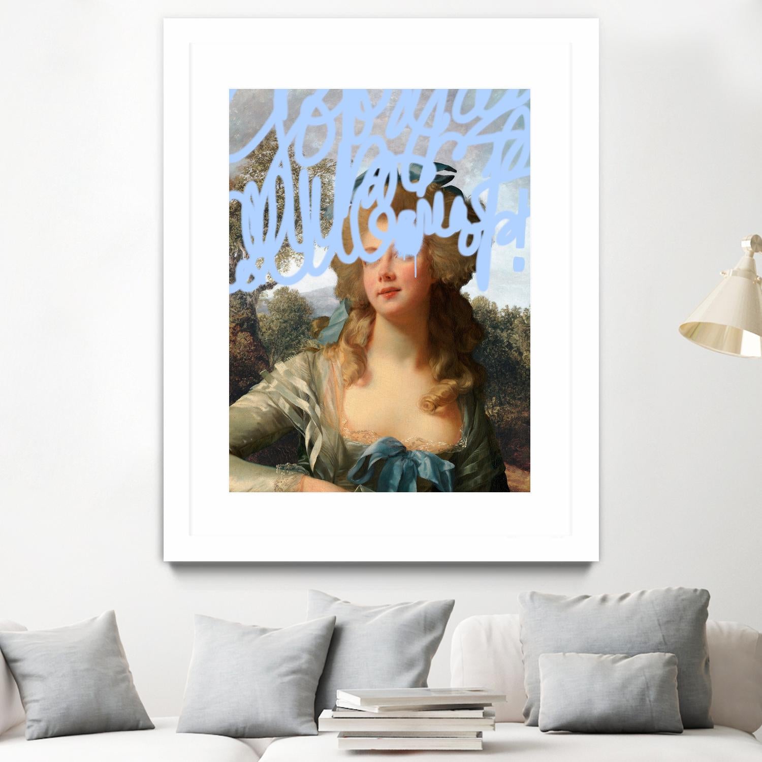 Concealed Portrait III by Victoria Barnes on GIANT ART - beige figurative figure 
